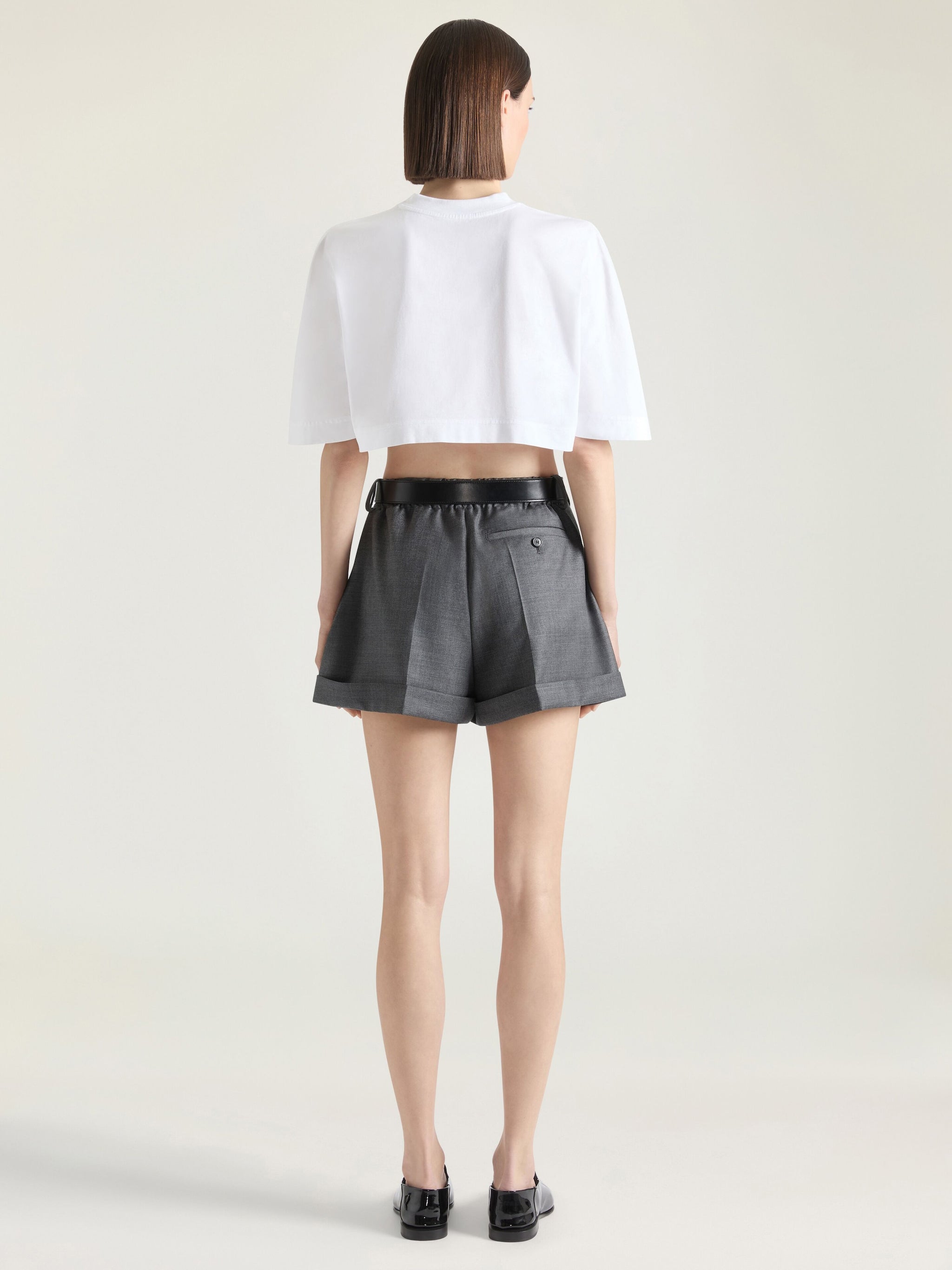 GIVENCHY Mini Cropped T-Shirt with 3D Tape Print - Women