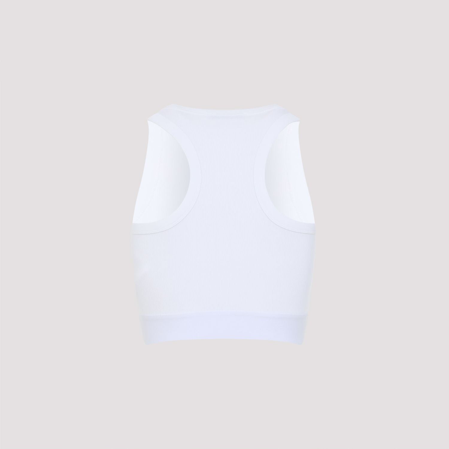 GIVENCHY Cotton Crop Top with Rubber Band Detail