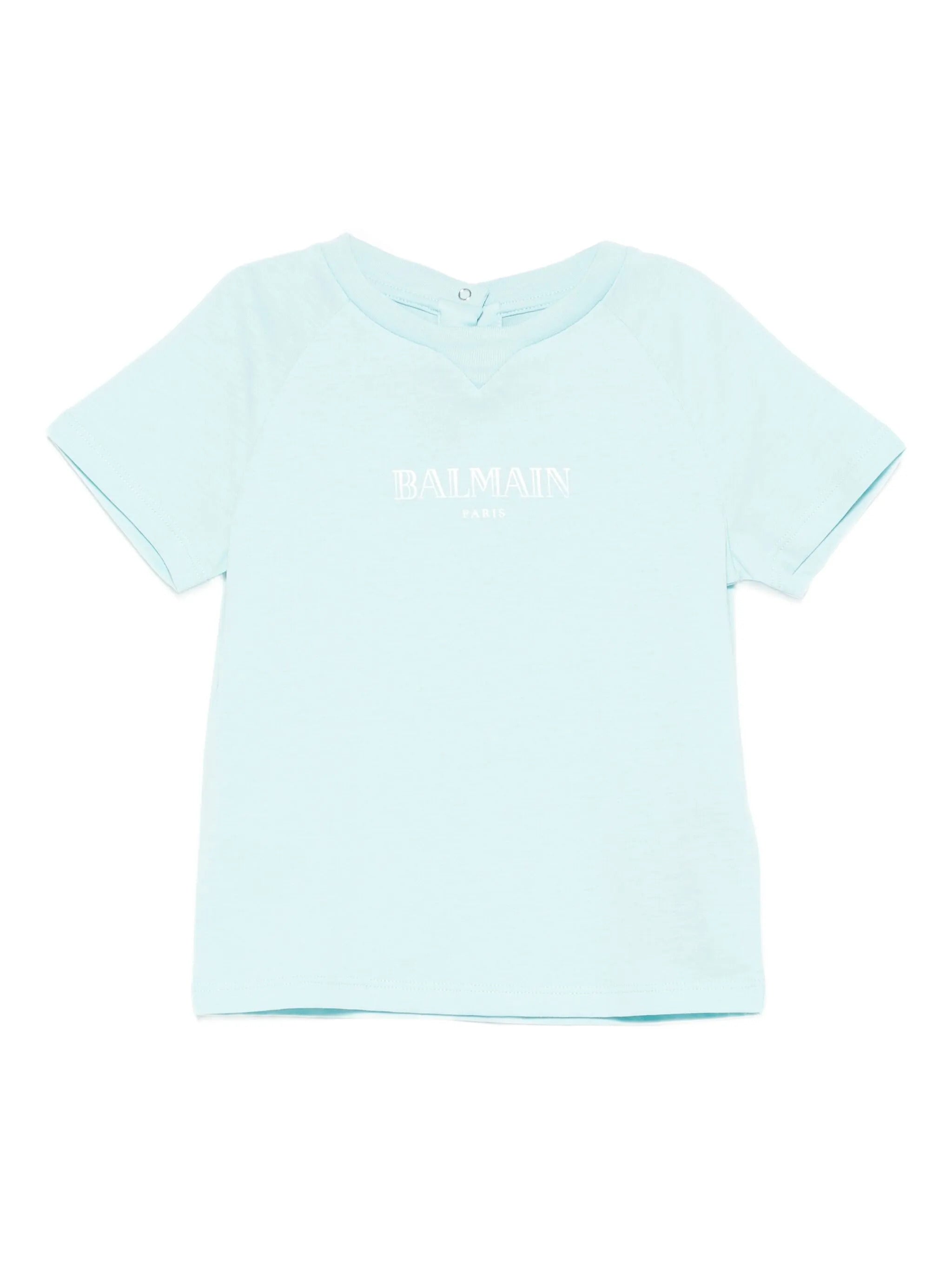 BALMAIN Logo Crew Neck T-Shirt for Girls