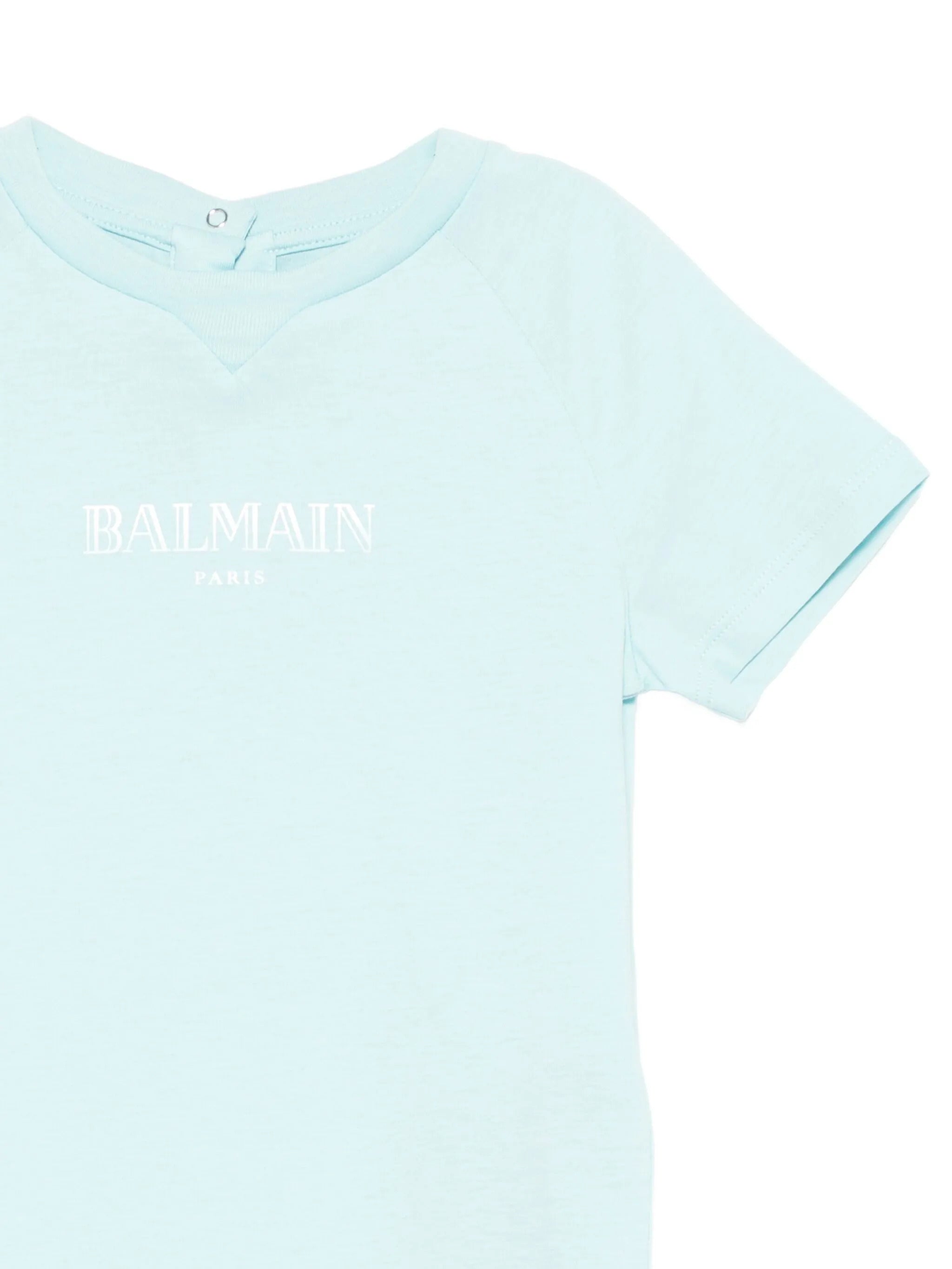 BALMAIN Logo Crew Neck T-Shirt for Girls