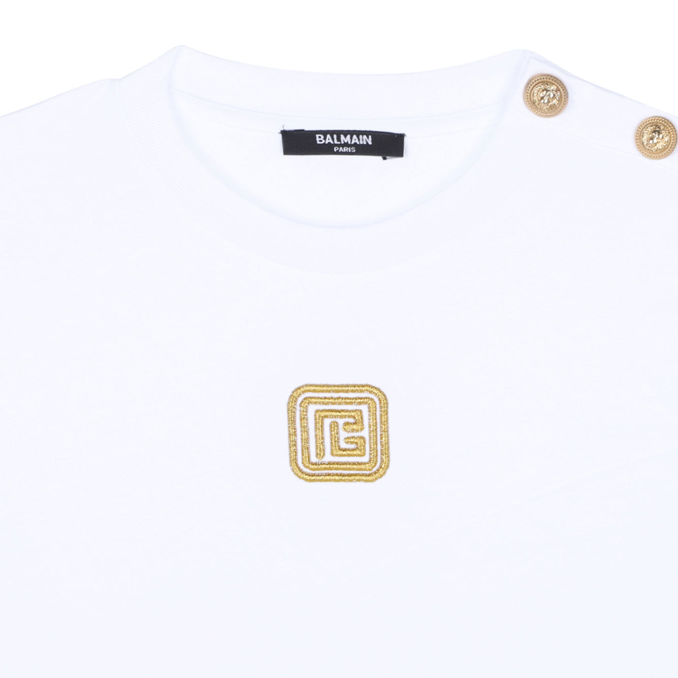 BALMAIN KIDS Stylish Mini Cotton T-Shirt for Girls