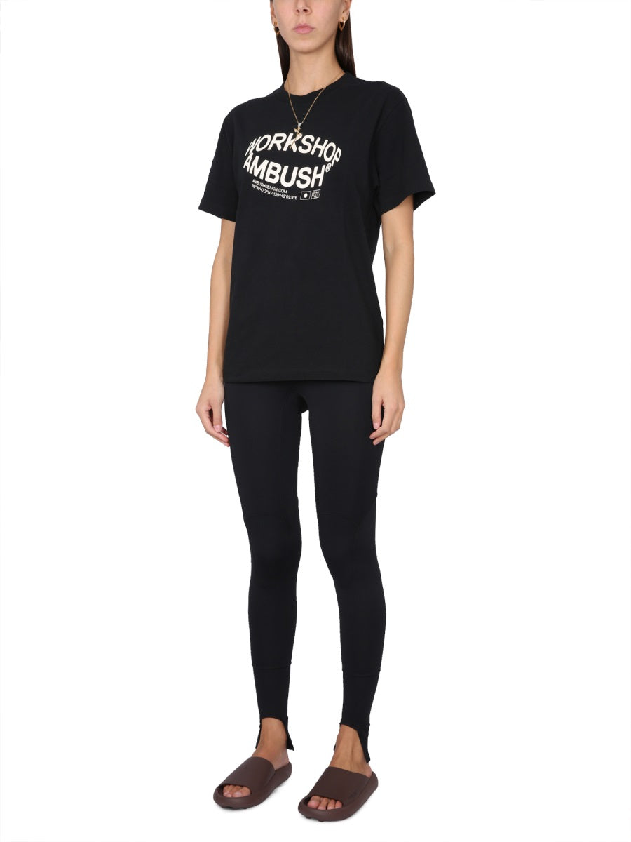 AMBUSH Crowling Logo Print T-Shirt - Women