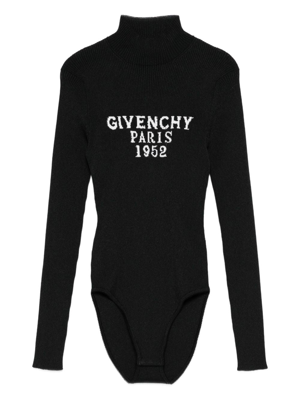 GIVENCHY High Neck Embroidered Signature Top - Size S