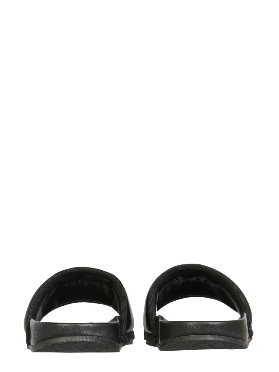 AMBUSH Chic Leather Slide Sandals with Comfortable 2.5 cm Rubber Sole