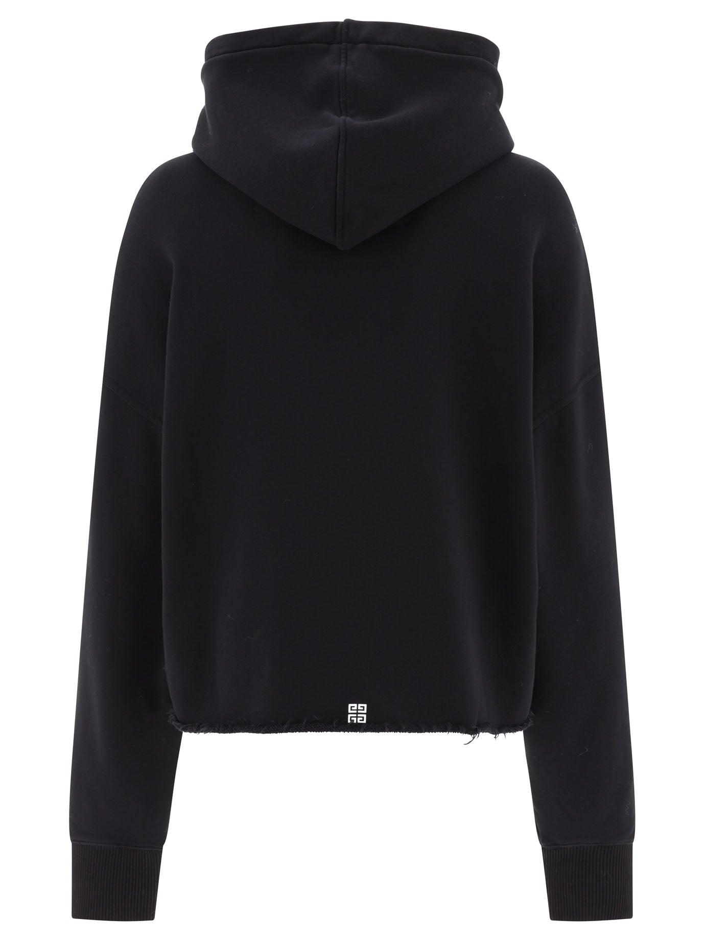 GIVENCHY Cropped Logo Hoodie