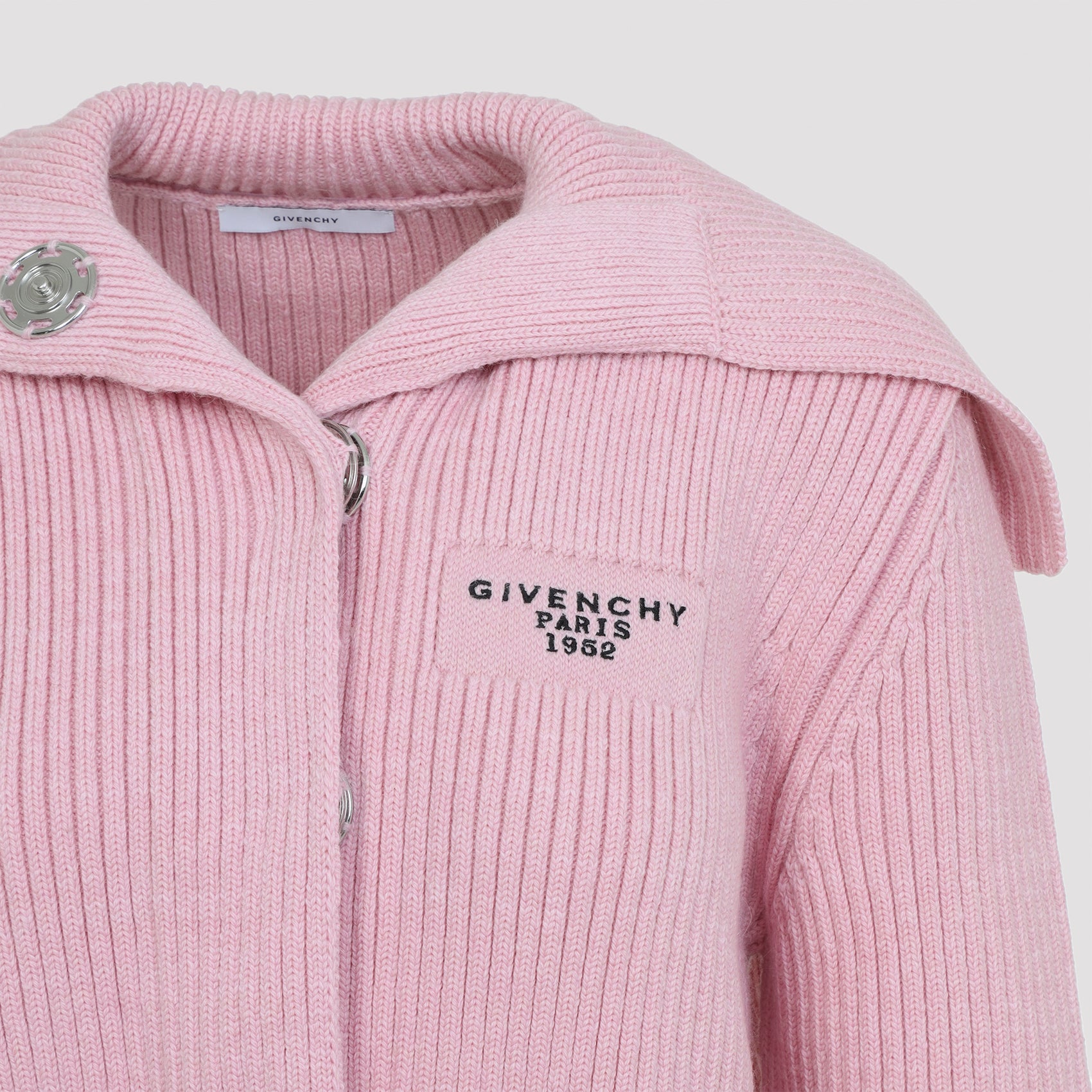 GIVENCHY Oversized Cardigan with Big Collar