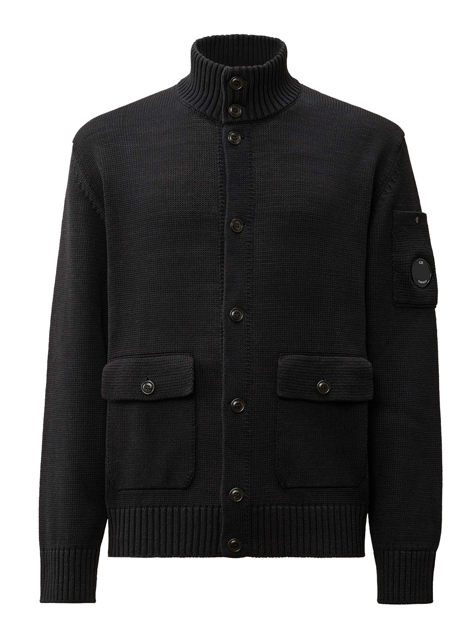 C.P. COMPANY Men's Relaxed Fit Turtleneck Cardigan - Size L