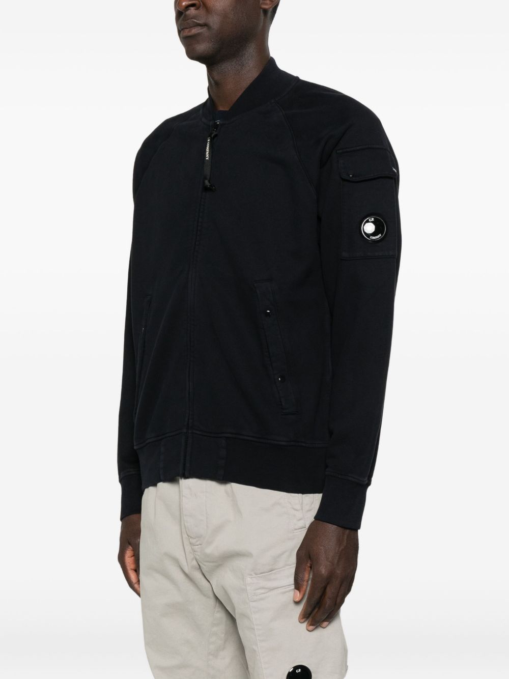 C.P. COMPANY Stylish Zip-Up Sweatshirt with Unique Lens Detail