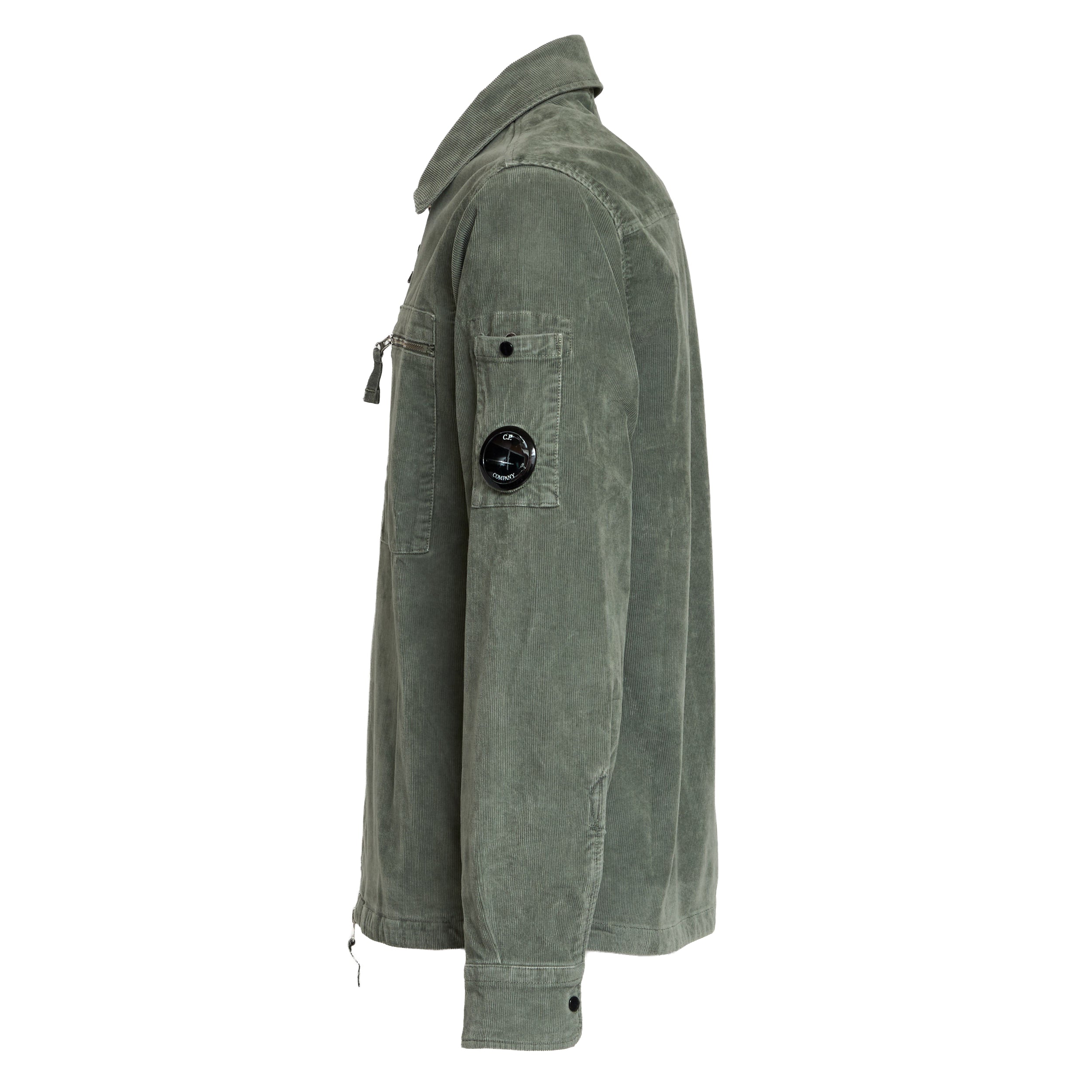 C.P. COMPANY Corduroy Lens Zipped Overshirt for Men