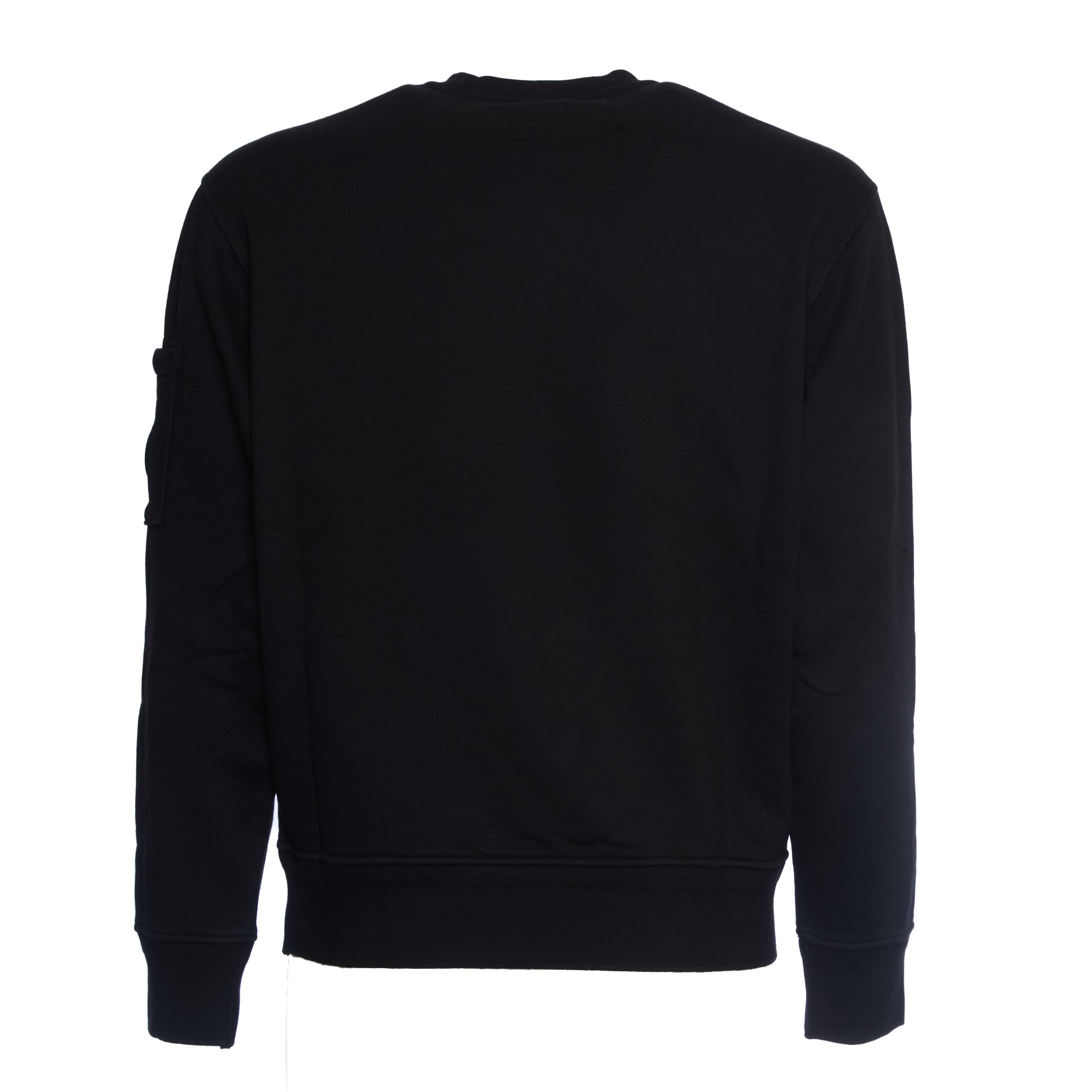 C.P. COMPANY Diagonal Weave Cotton Fleece Crew Neck Sweatshirt