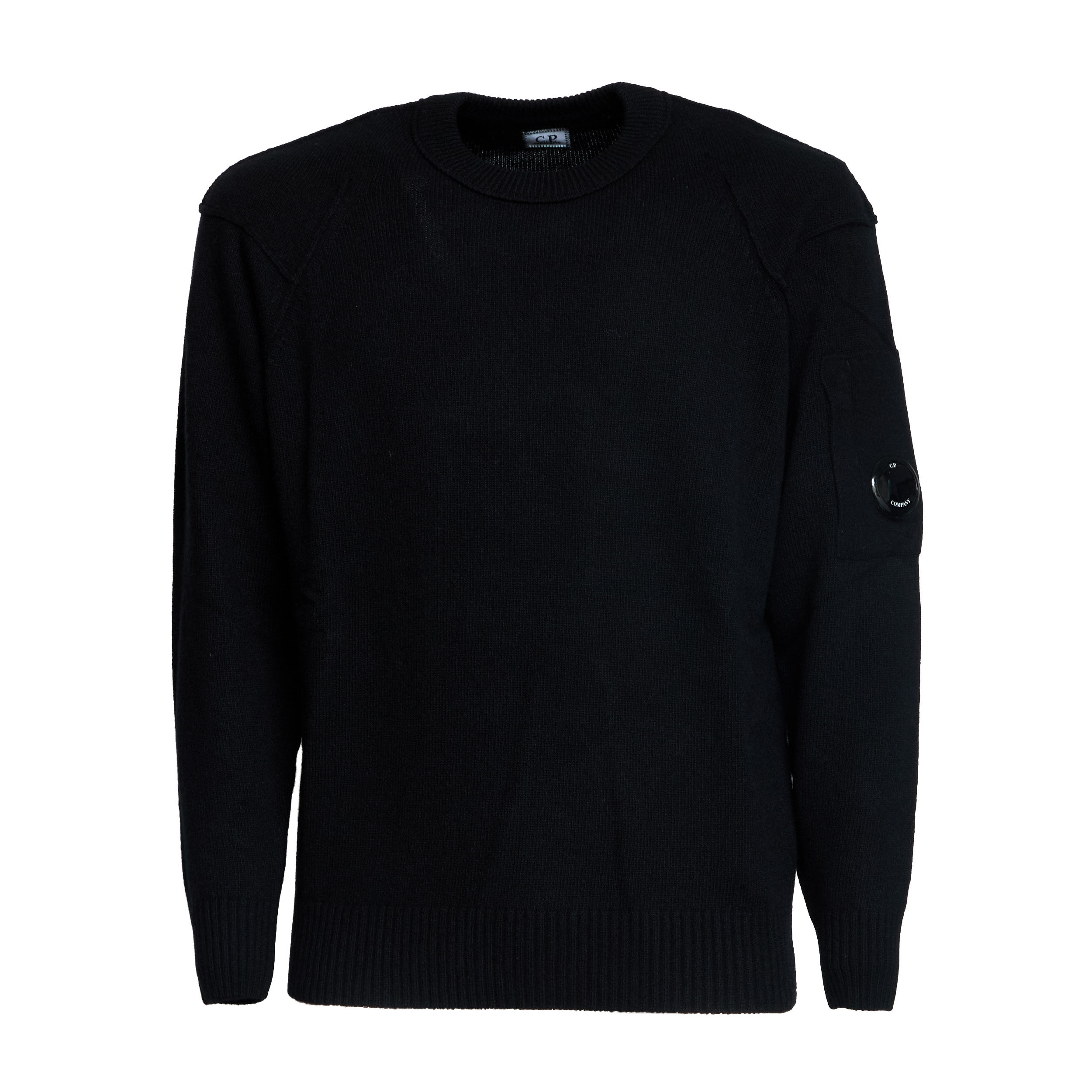 C.P. COMPANY Classic Crew Neck Sweater in Lambswool - Perfect for FW25
