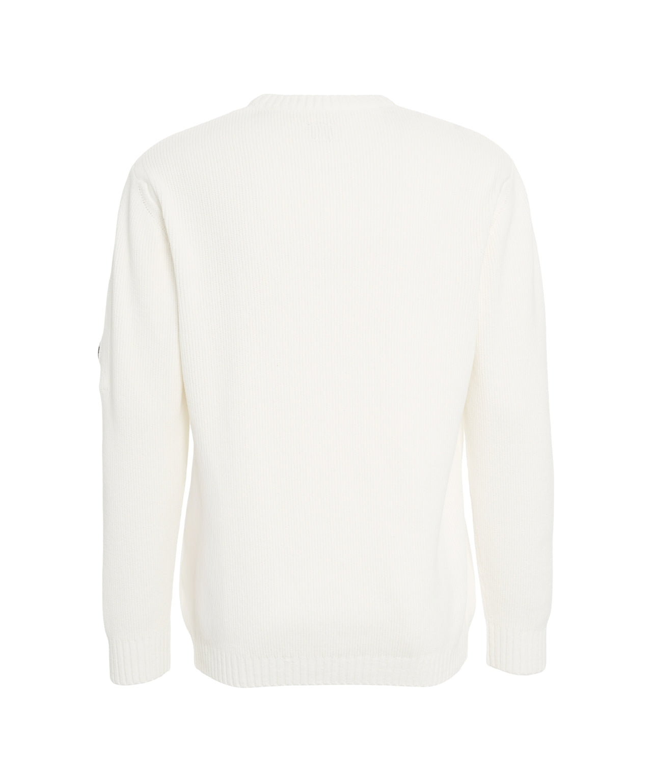 C.P. COMPANY Classic Crew Neck Pullover with Distinctive Sleeve Detail