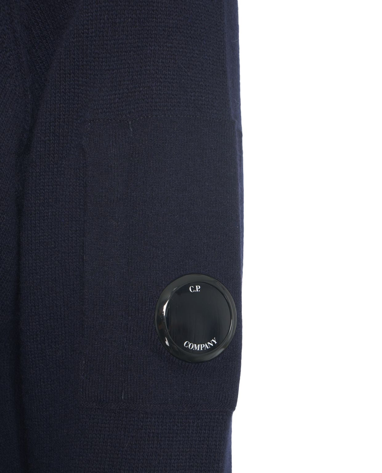 C.P. COMPANY Classic Crew Neck Pullover with Unique Logo Detail