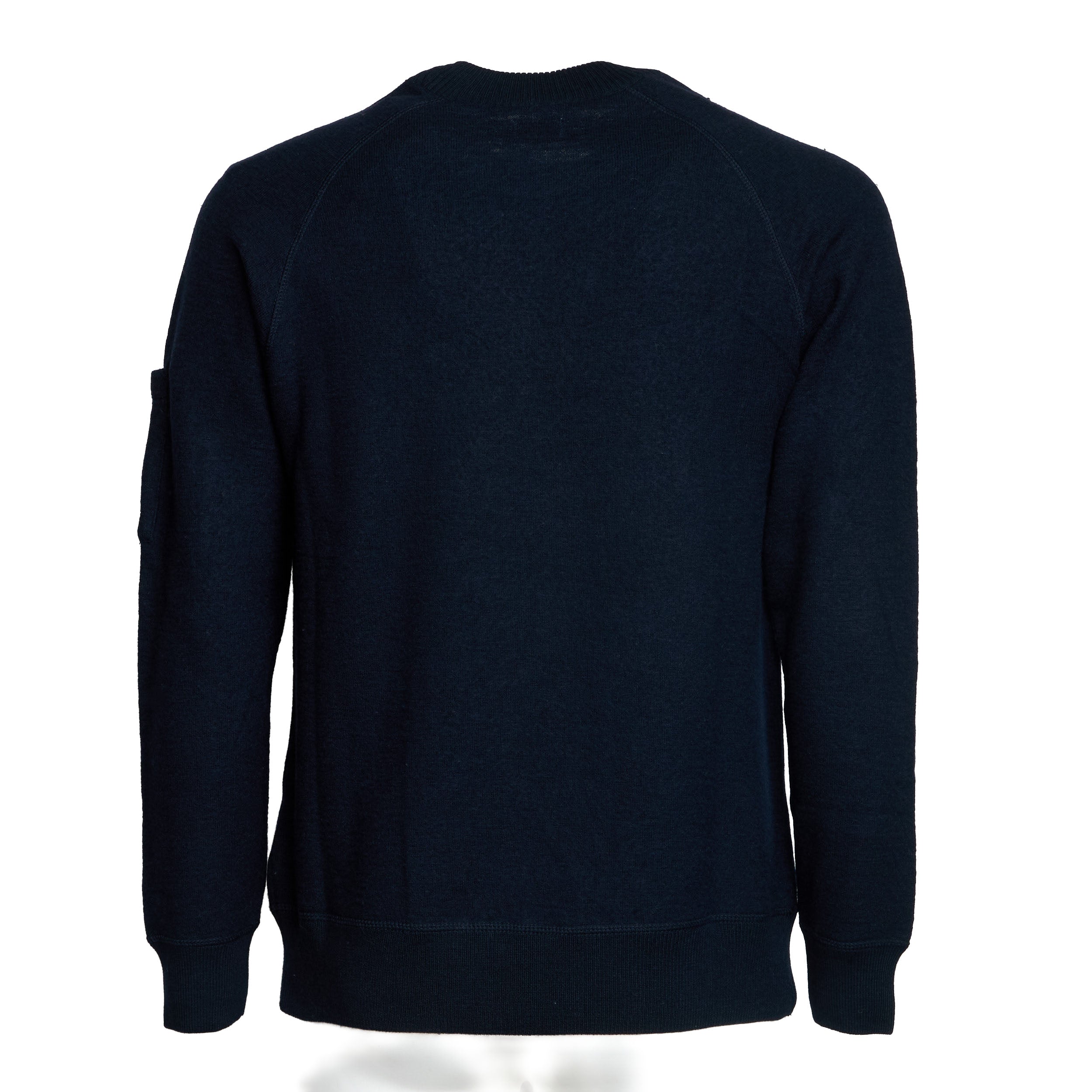 C.P. COMPANY Merino Wool Felted Crew Neck Knit Sweater - Men’s Regular Fit