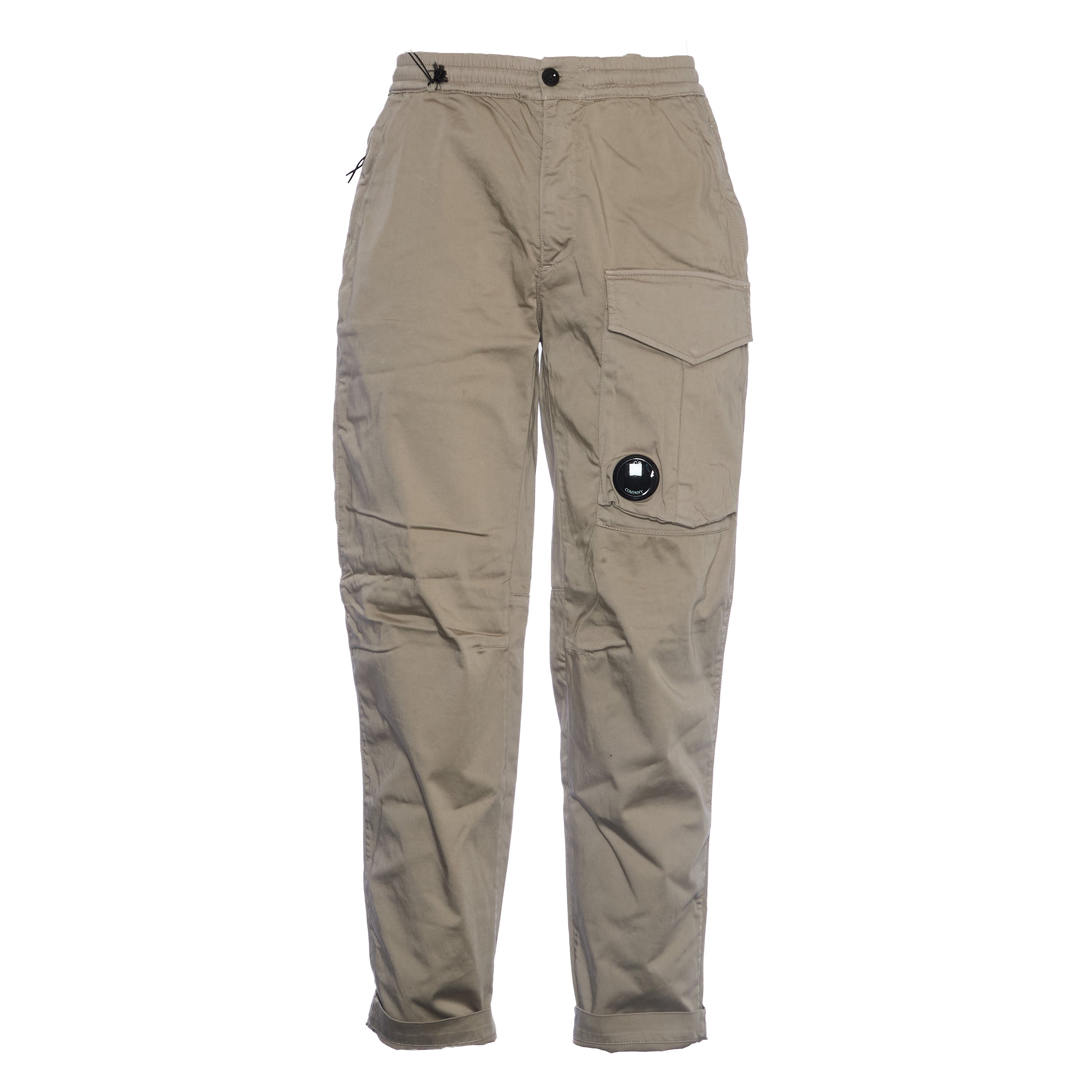 C.P. COMPANY Regular Fit Stretch Satin Cargo Pants for Men