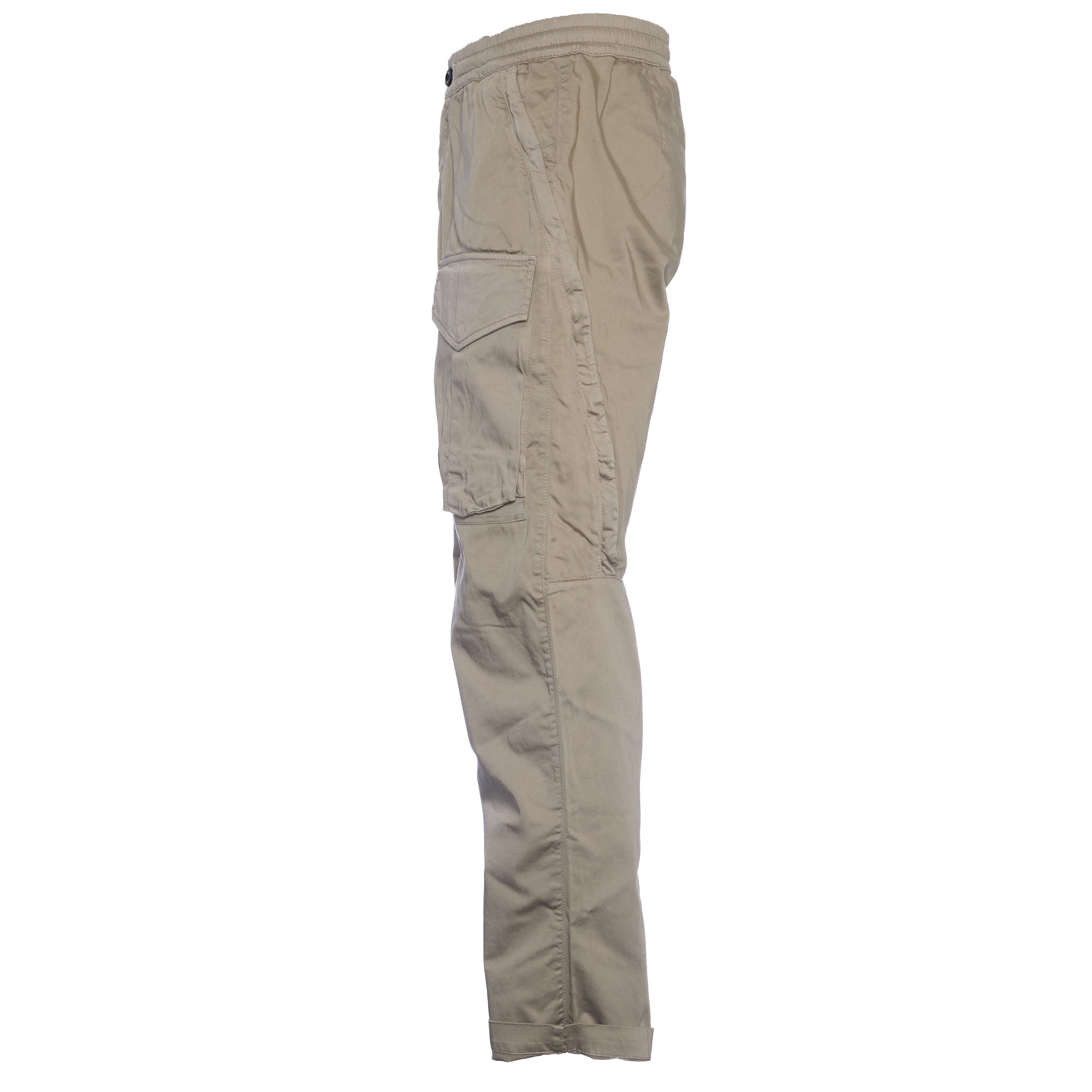 C.P. COMPANY Regular Fit Stretch Satin Cargo Pants for Men