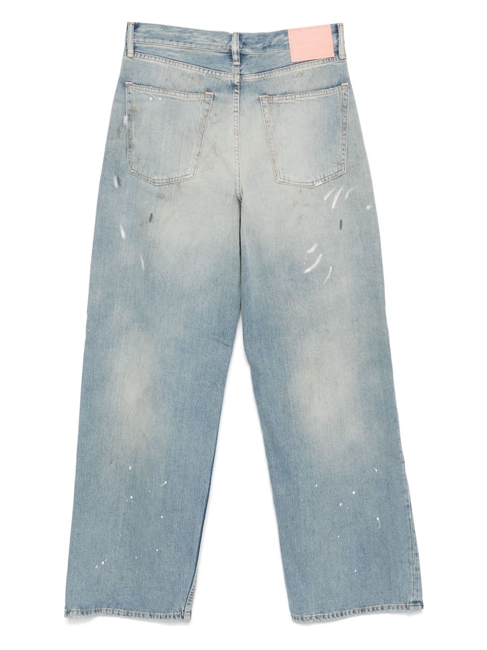 ACNE STUDIOS Loose Fit Wide Leg Low Rise Jeans