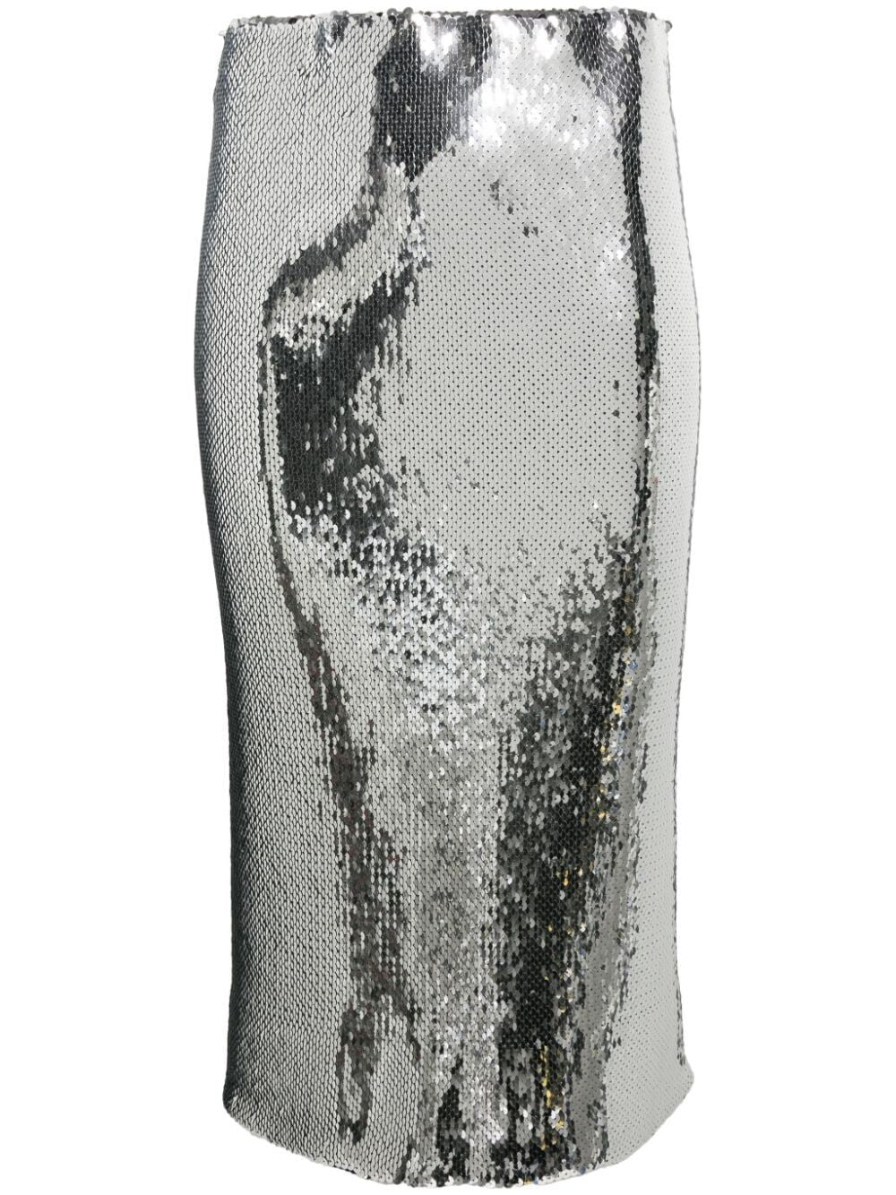 N21 Sleek Metallic Pencil Skirt