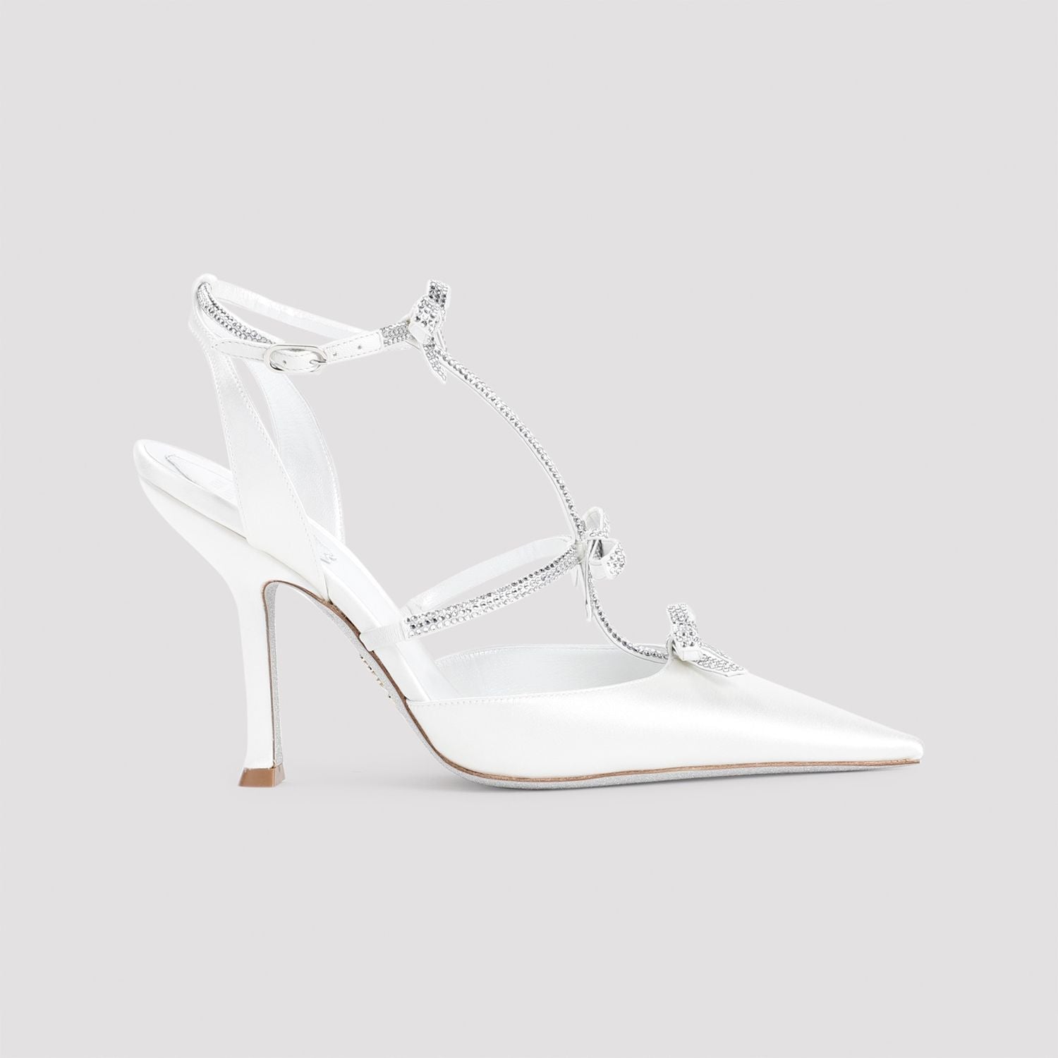 RENE CAOVILLA Elegant High Satin Pumps - 10.5cm Heel
