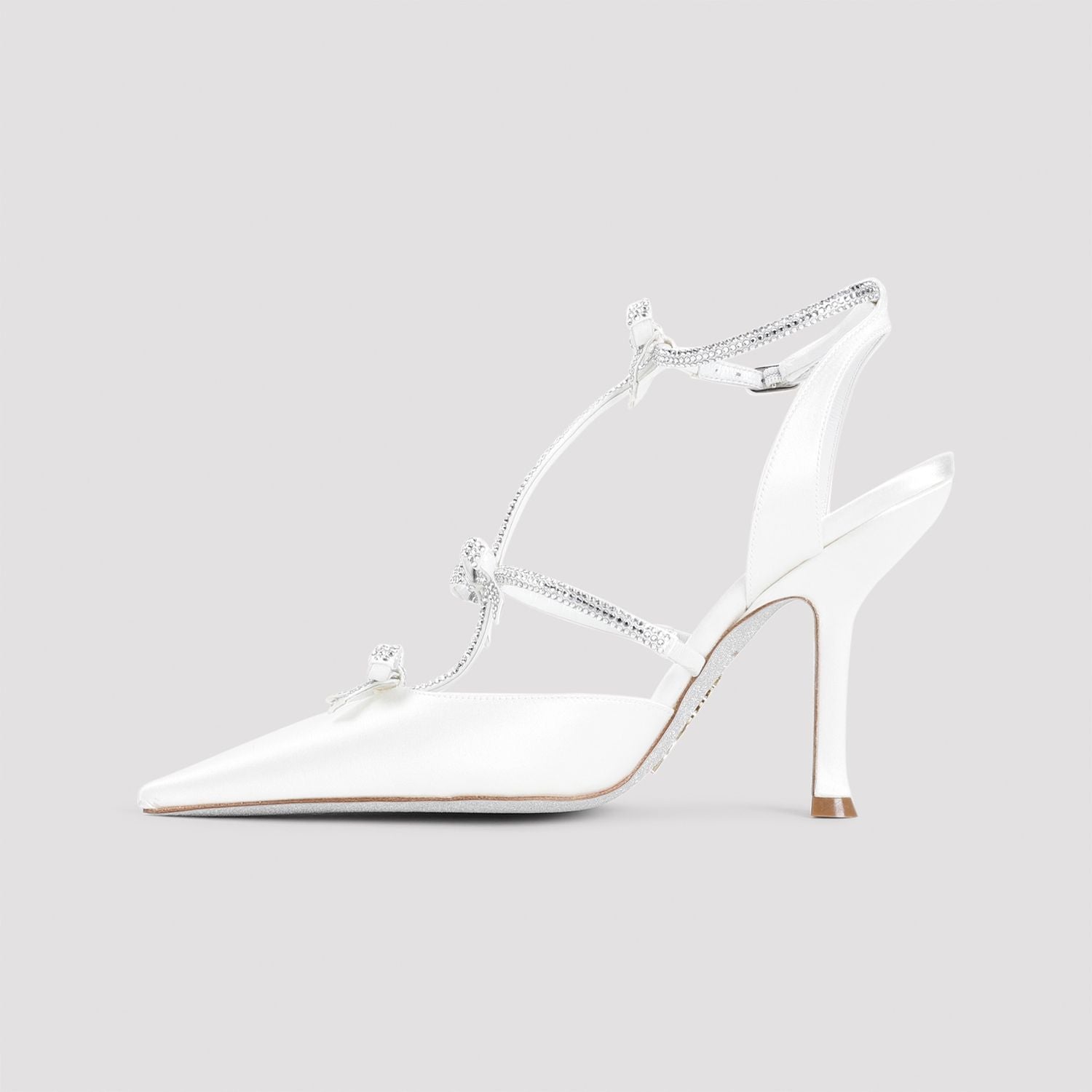 RENE CAOVILLA Elegant High Satin Pumps - 10.5cm Heel