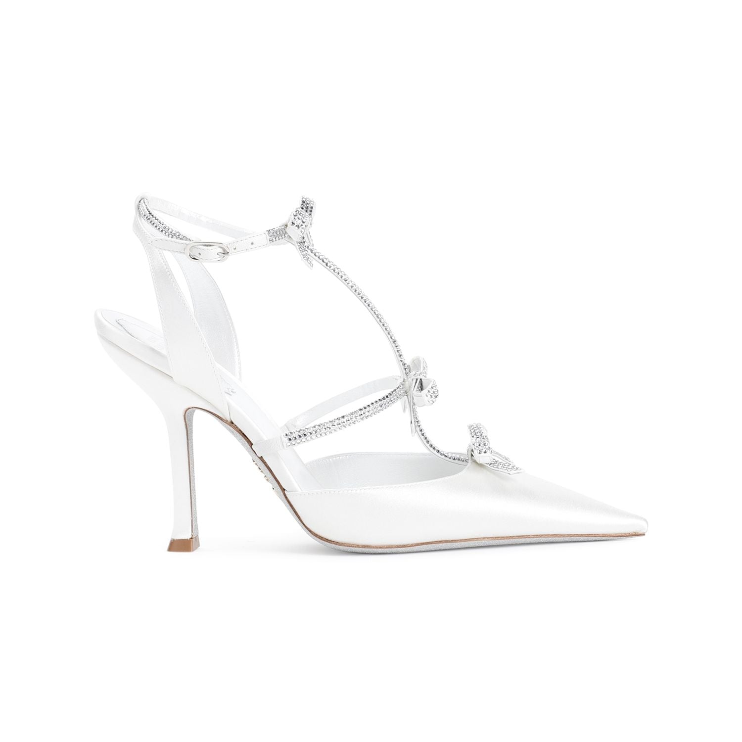 RENE CAOVILLA Elegant High Satin Pumps - 10.5cm Heel