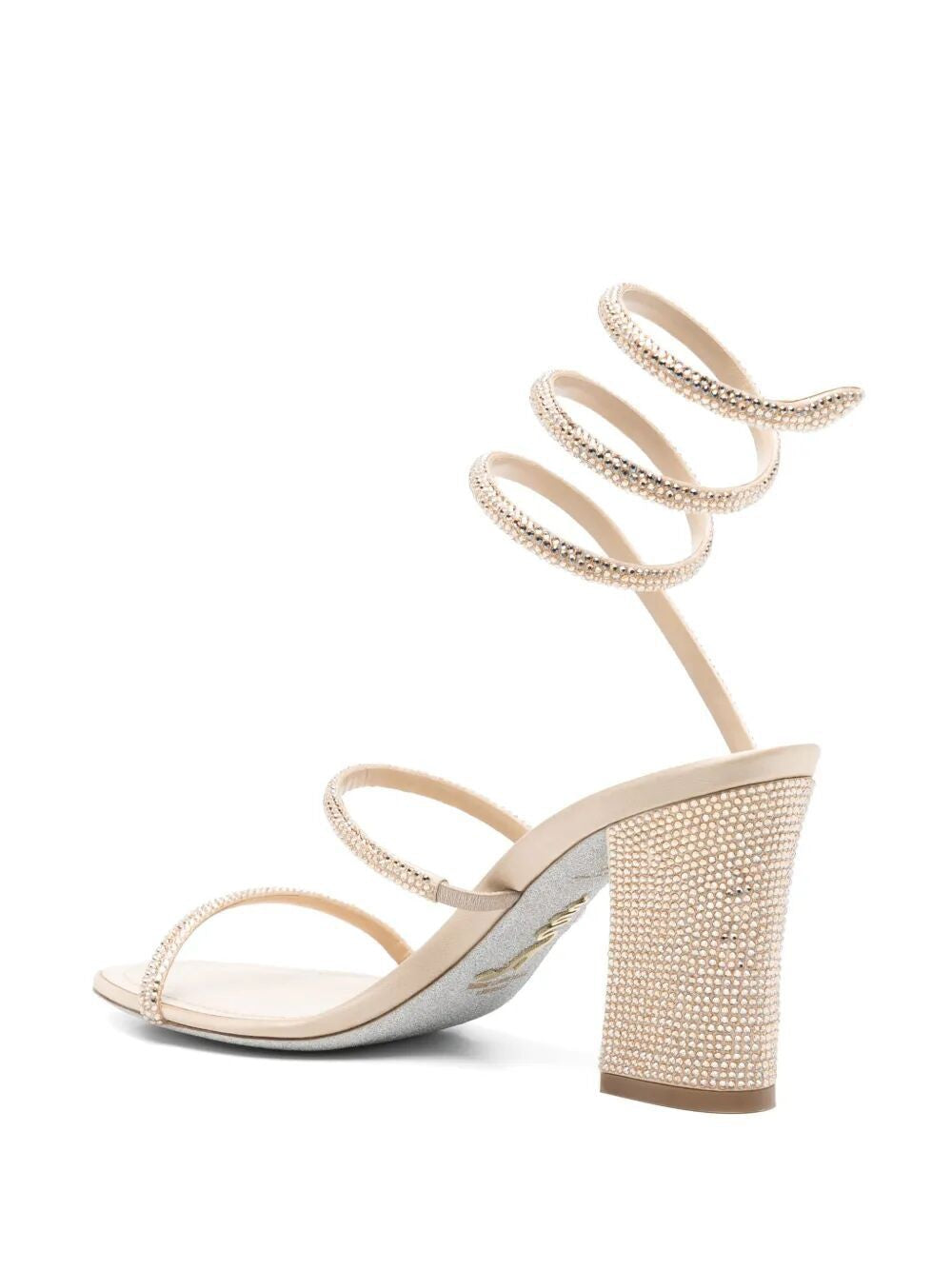 RENE CAOVILLA Crystal Mini Sandals 80