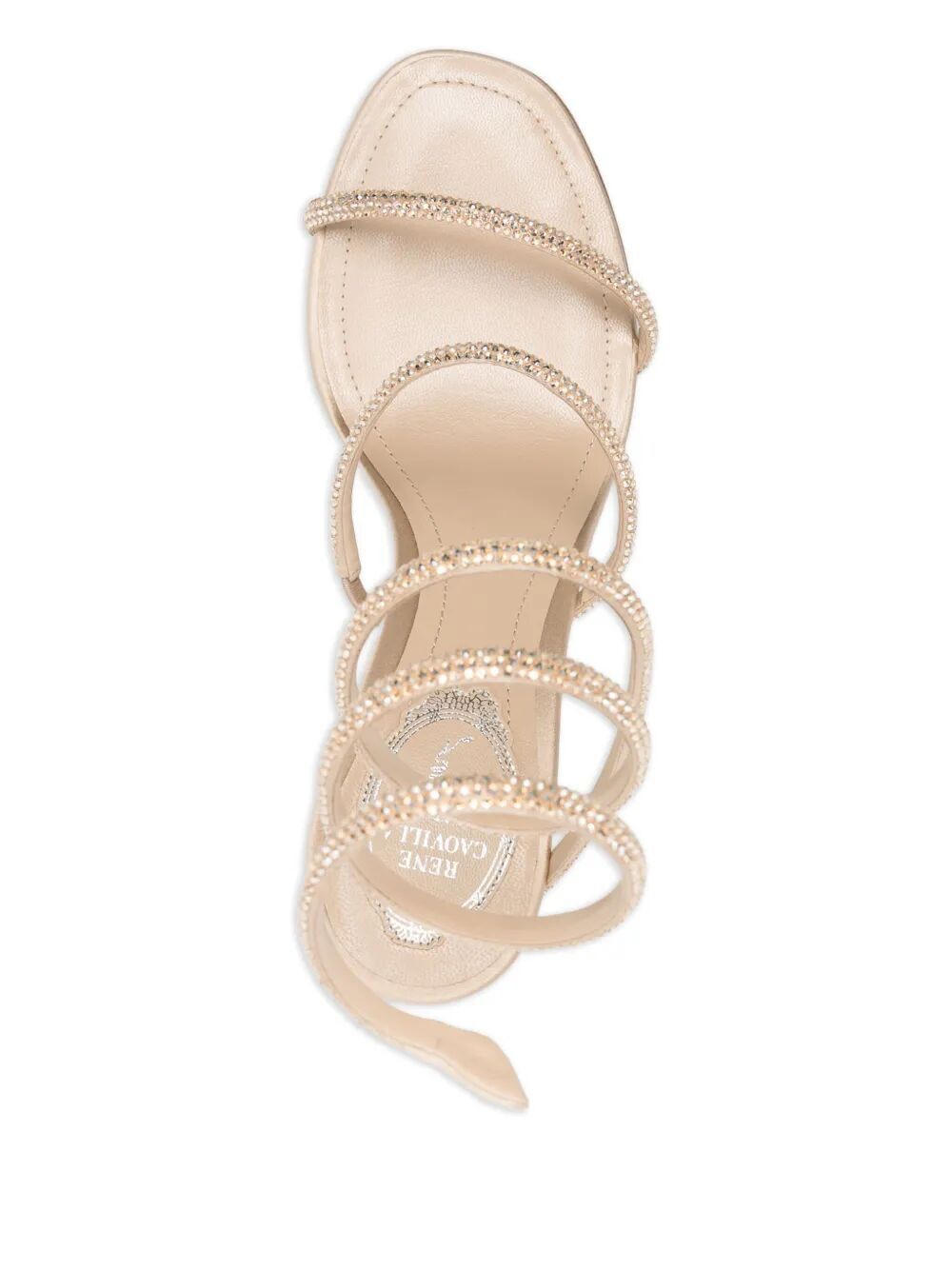 RENE CAOVILLA Crystal Mini Sandals 80