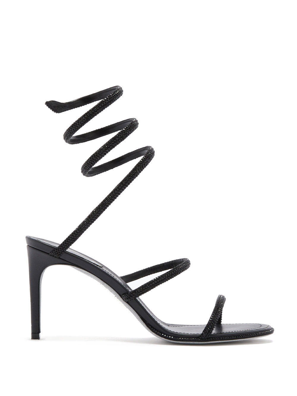 RENE CAOVILLA Cleo 80 Satin Heeled Sandals