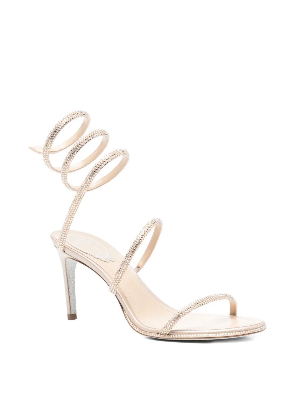 RENE CAOVILLA Cleo 80 Satin Sandals