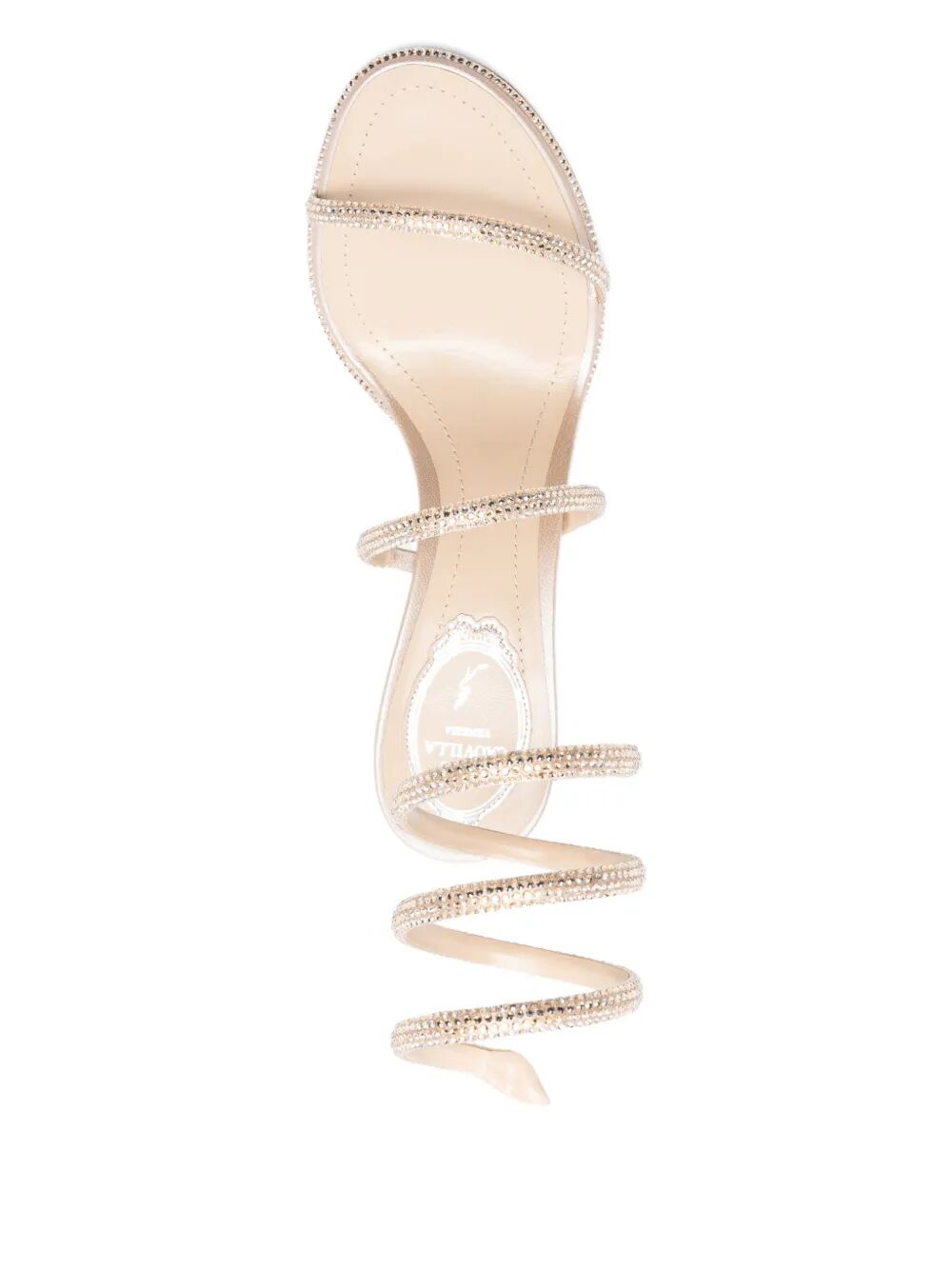 RENE CAOVILLA Cleo 80 Satin Sandals