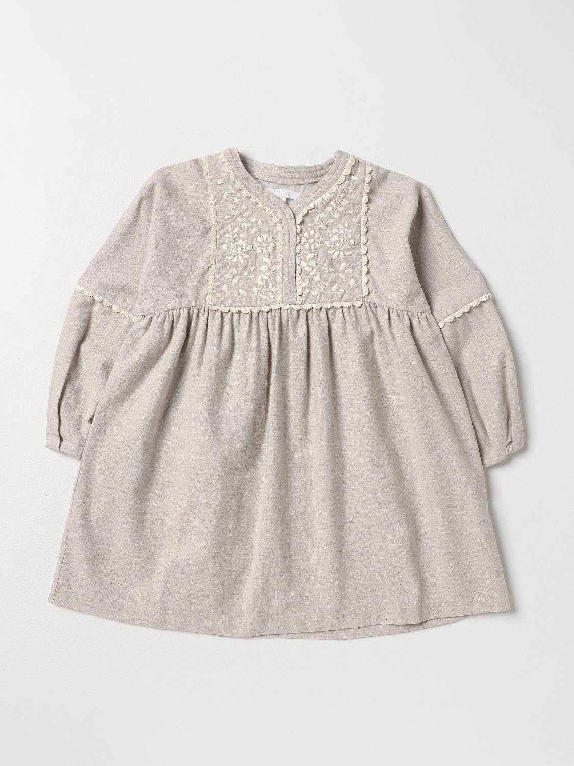 CHLOE KIDS Mini Cotton Dress for Girls - Fall 2023 Collection