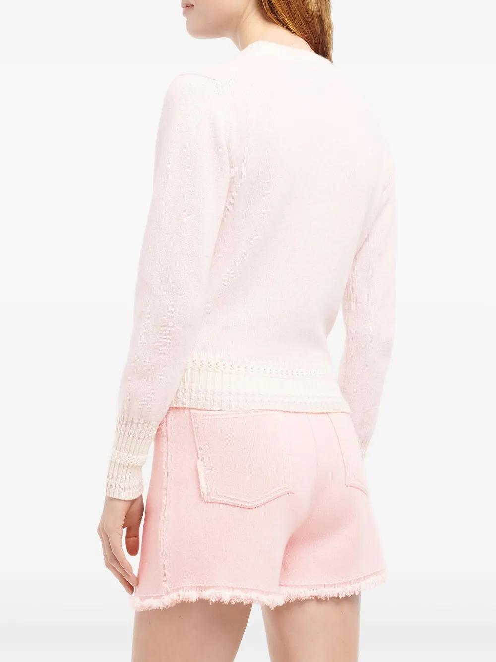 BARRIE V-neck Cashmere T-Shirt for Women