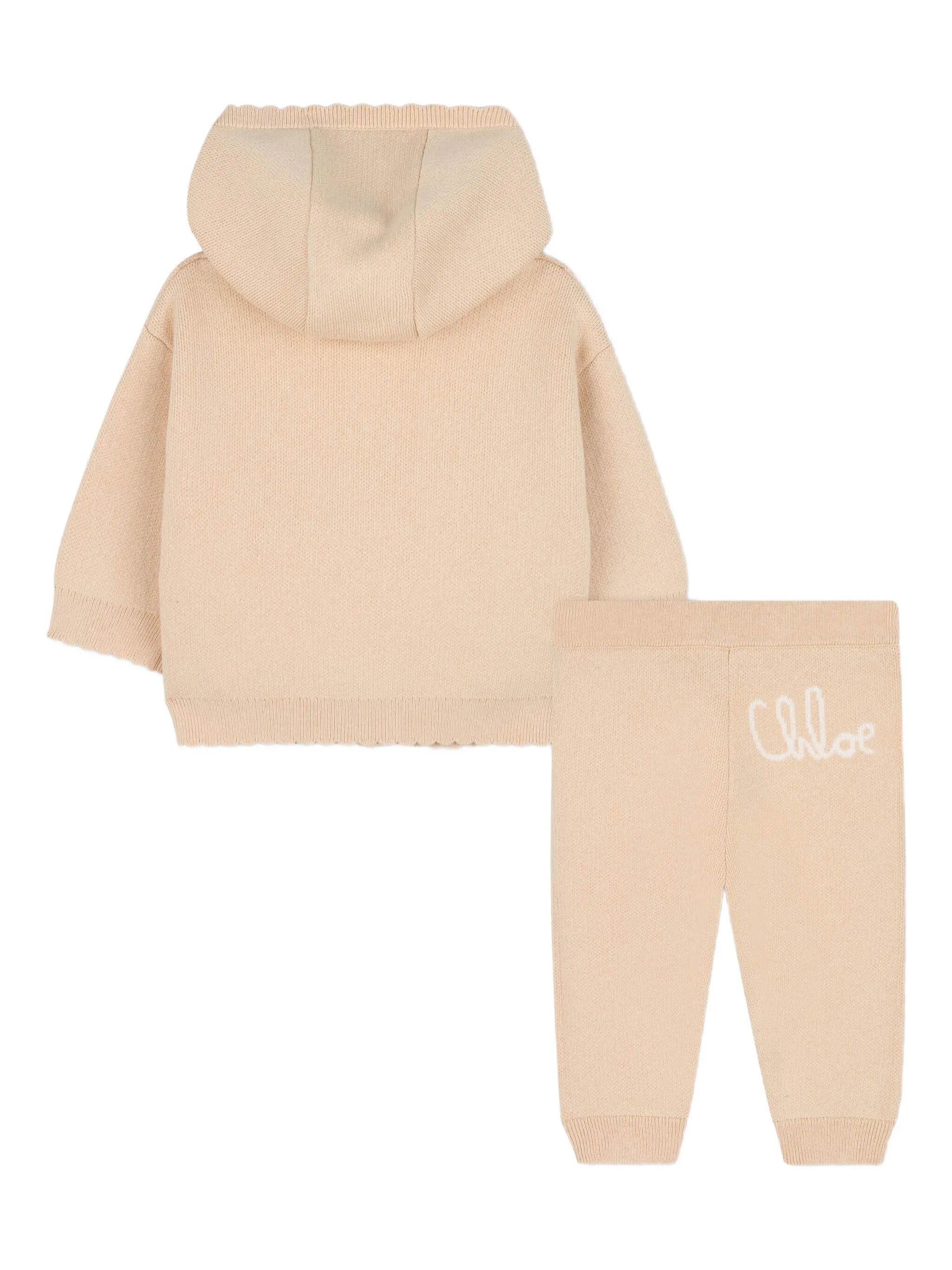 CHLOÉ Hooded Zip-Up Tracksuit for Girls