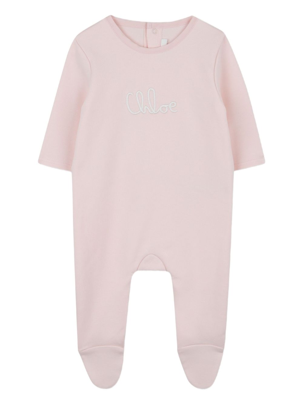 CHLOÉ Mini Logo-Embroidered Babygrow Set