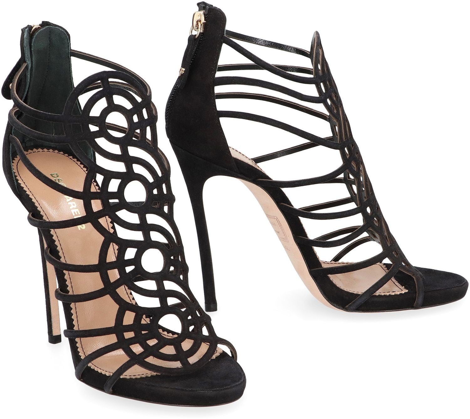 DSQUARED2 Suede Stiletto Sandals