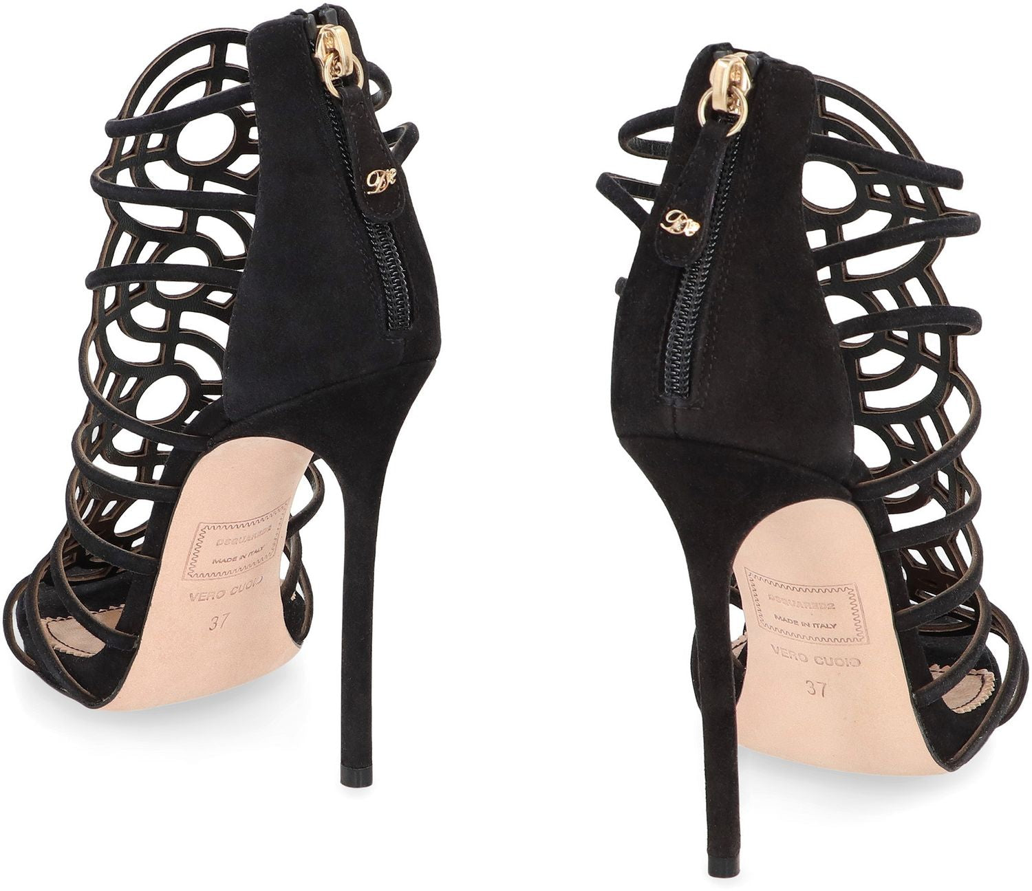 DSQUARED2 Suede Stiletto Sandals