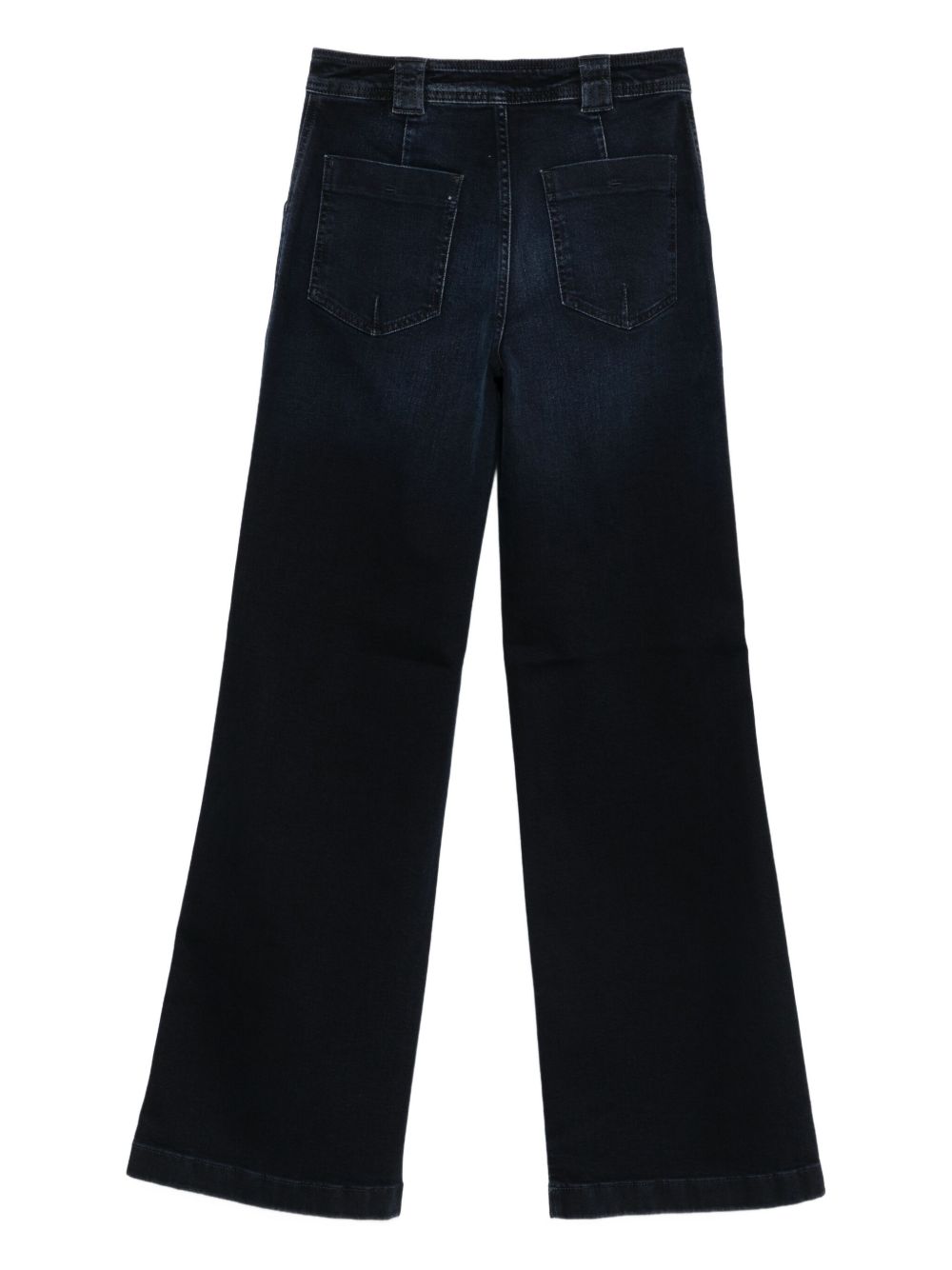 CLOSED High Rise Wide Leg Denim Jeans with Front Patch Pockets - FW25