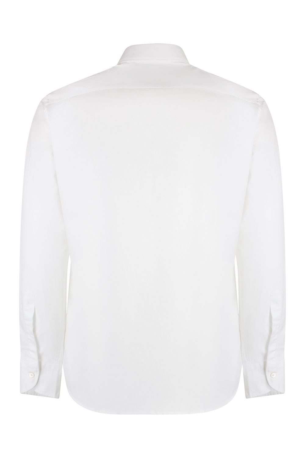 BASTONCINO Classic Rounded Hem Cotton Shirt for Men