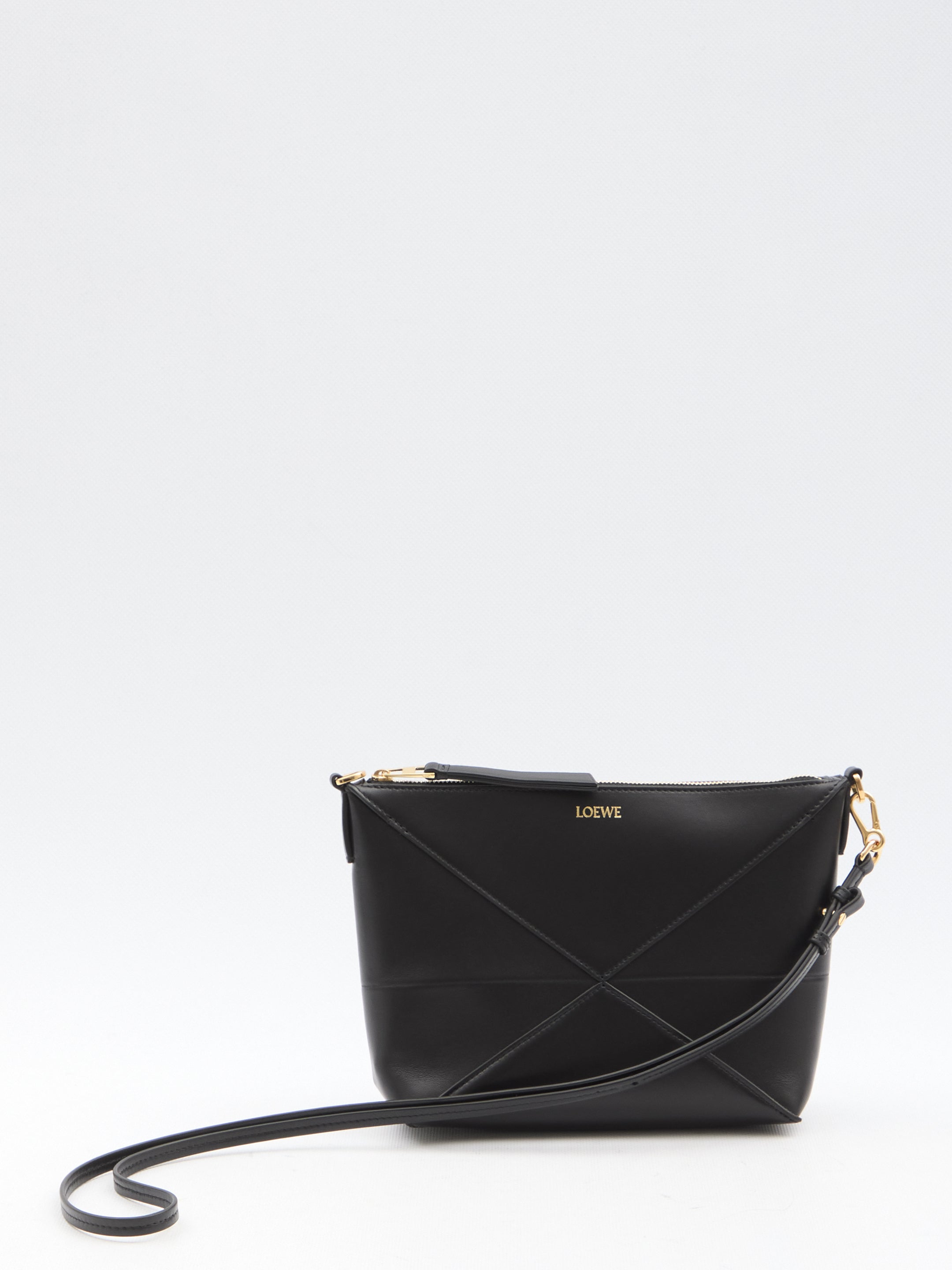 LOEWE Mini Puzzle Fold Pouch Handbag (W:23CM H:15.5CM D:6.5CM)