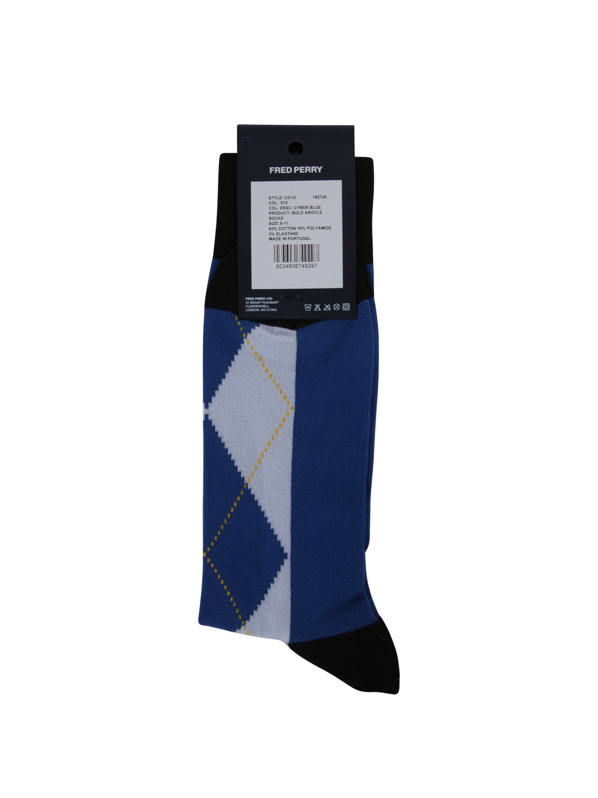 FRED PERRY Bold Argyle Mini Socks for Men