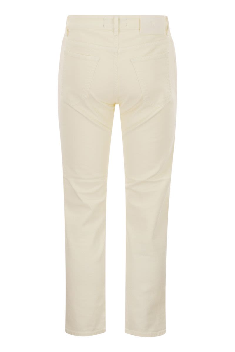 PT TORINO Men's Ankle Length Carrot Fit Stretch Denim Trousers