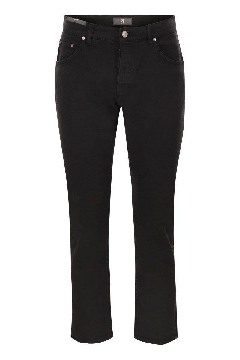 PT TORINO Men's Ankle Length Carrot Fit Denim Trousers