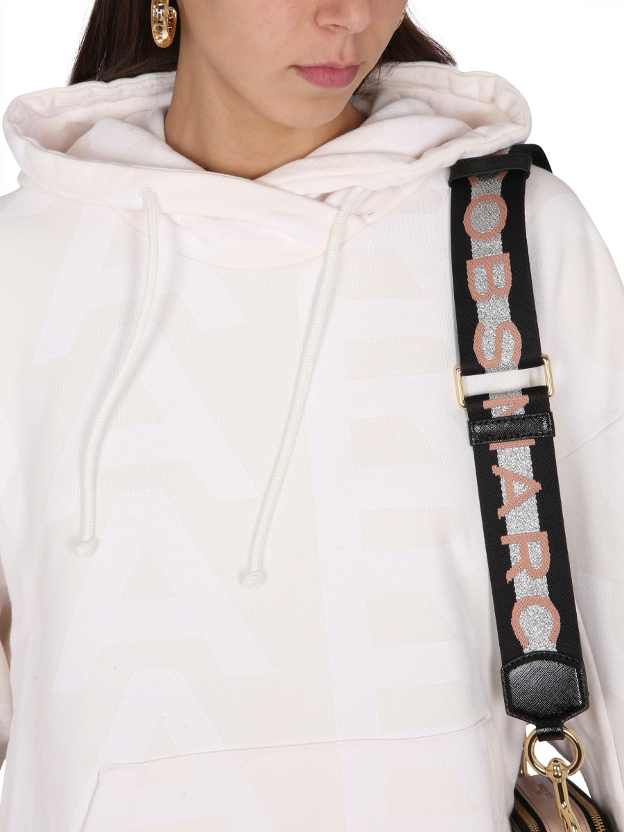 MARC JACOBS Monogram Hoodie with Drawstring for Women