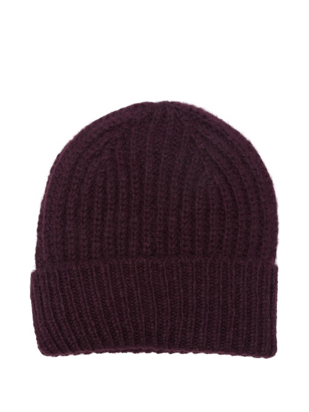 CLOSED Ribbed Knit Turn-Up Brim Beanie for Women
