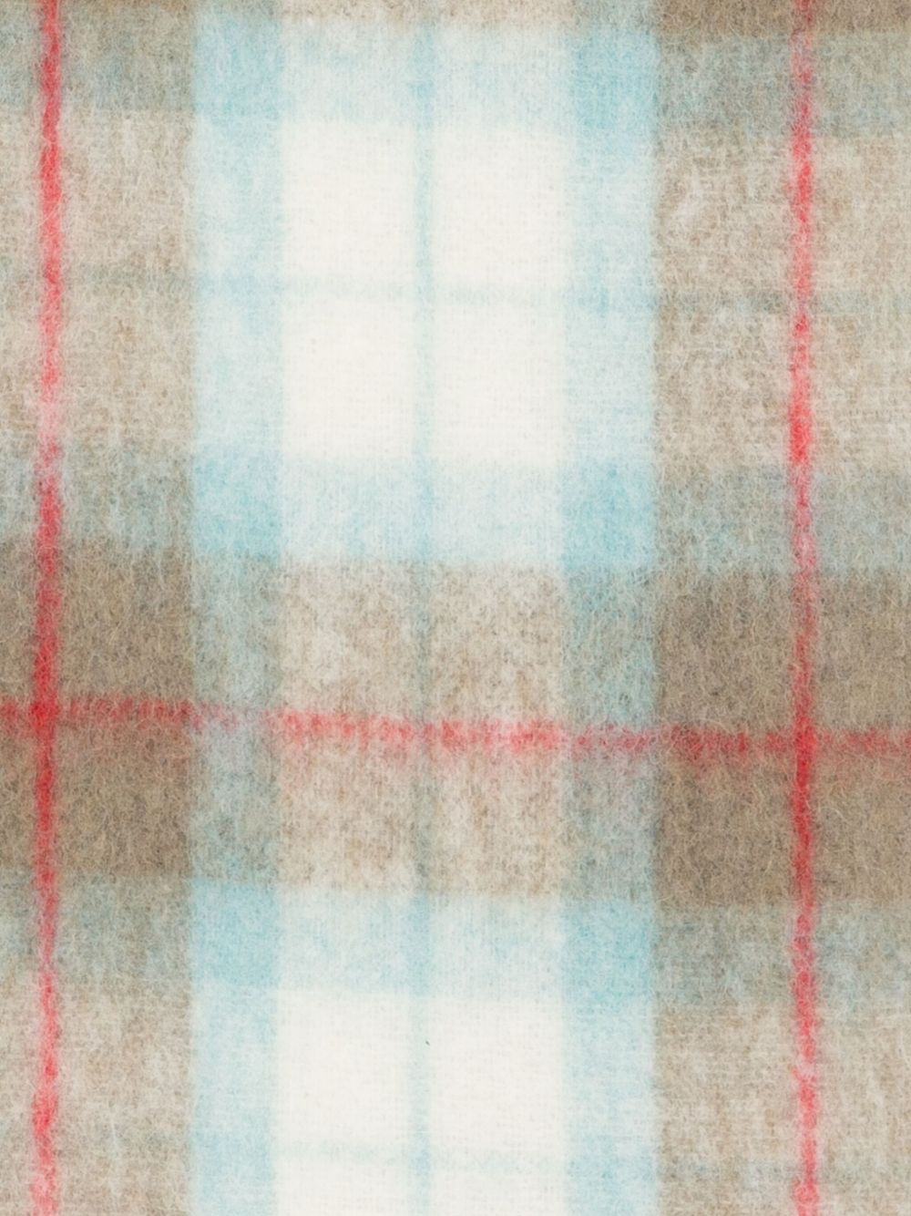 CLOSED Plaid Alpaca-Wool Blend Scarf with Fringe Trim for Women