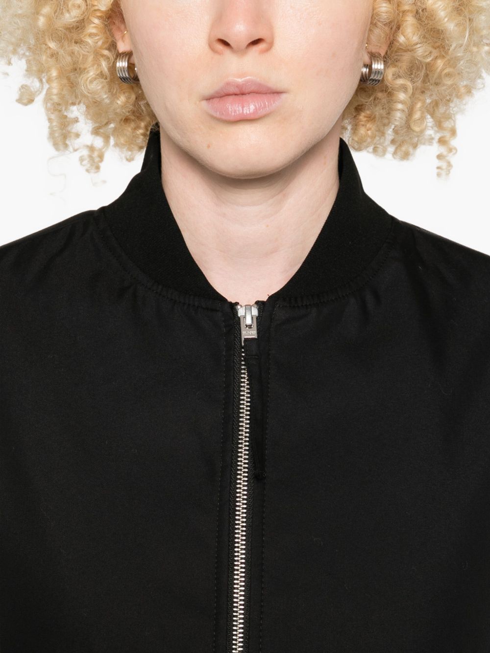 CLOSED Cropped Cotton Blend Bomber Jacket