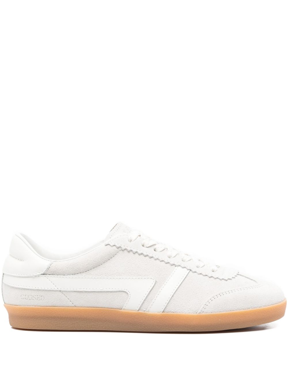 CLOSED Women’s Leather Sneakers with Scalloped Trim