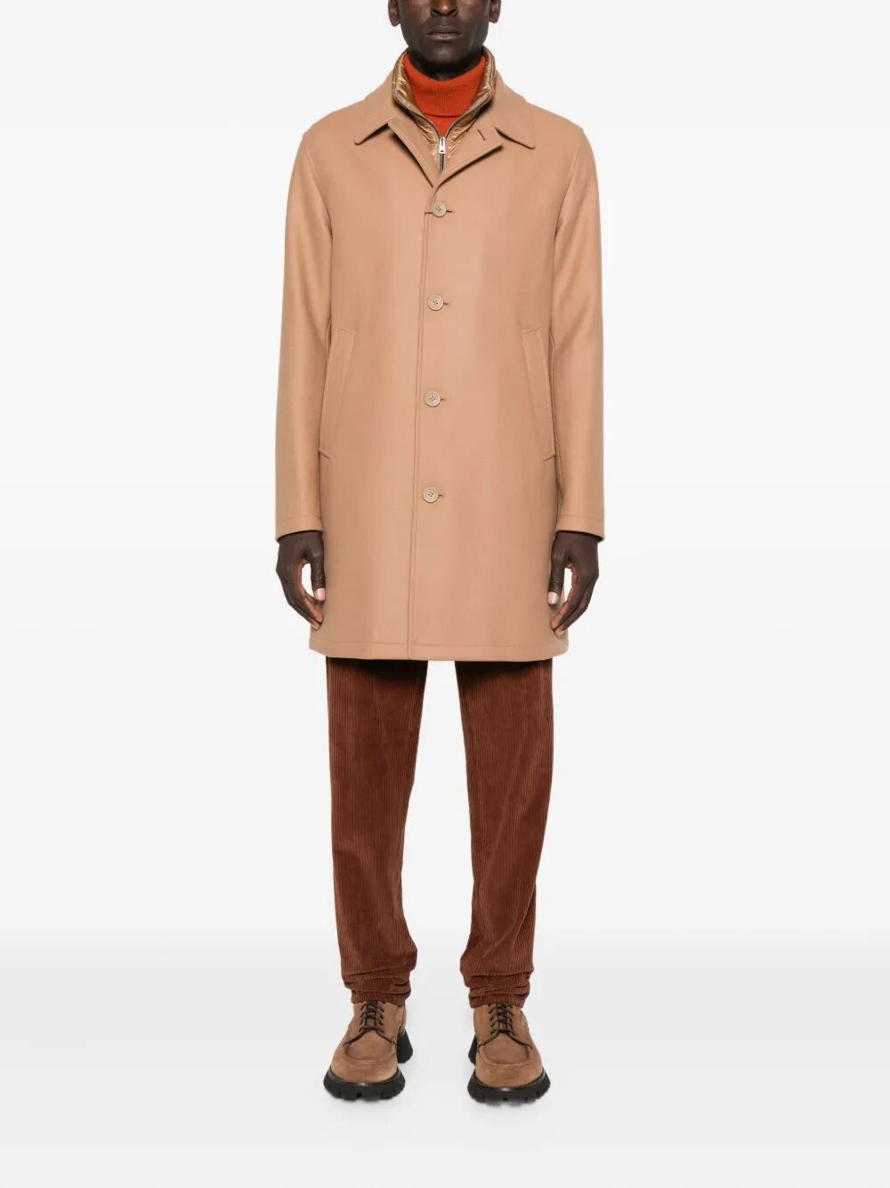 HERNO Men's Single-Breasted Padded Jacket