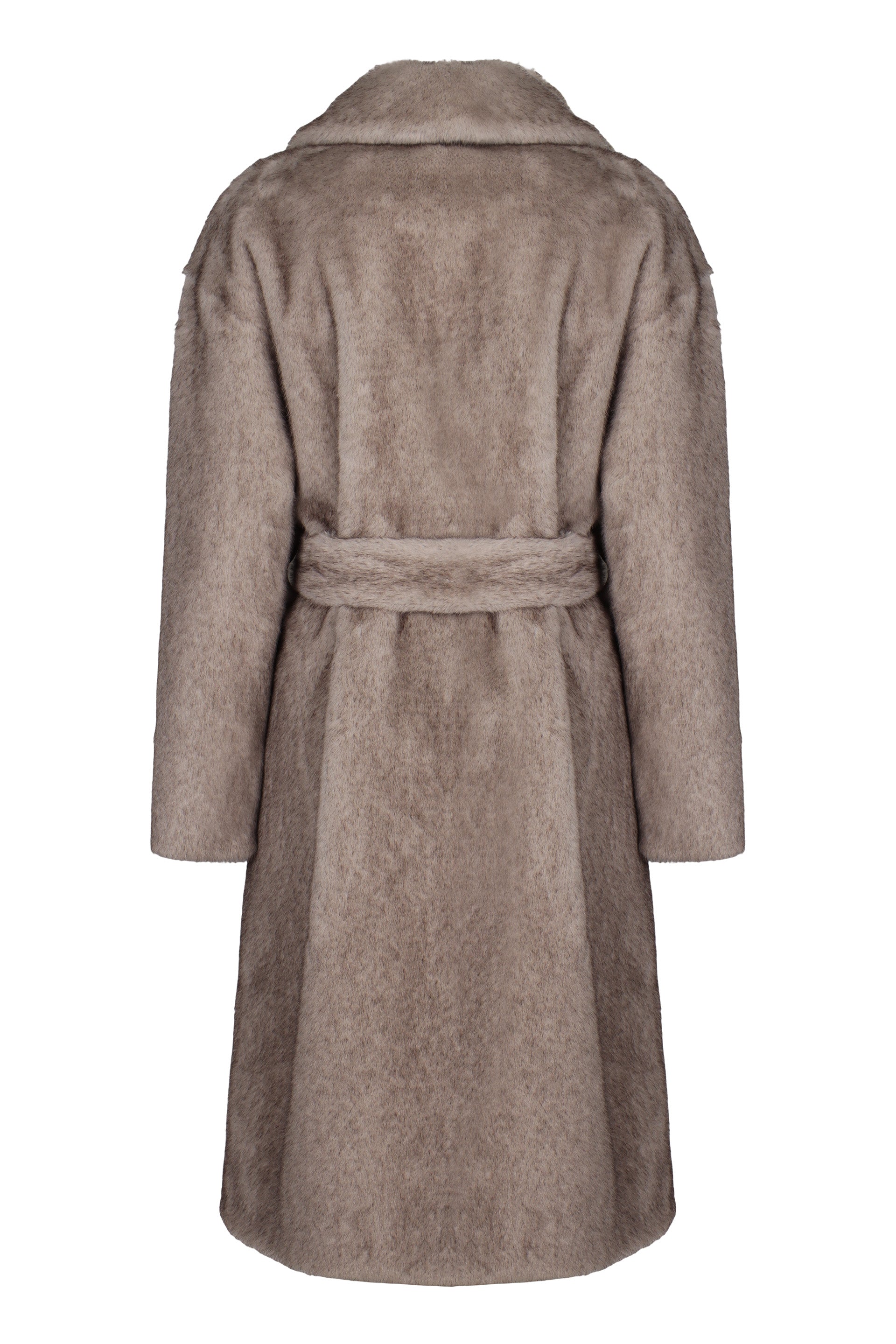 HERNO Sophisticated Faux Fur Knee-Length Jacket for Women