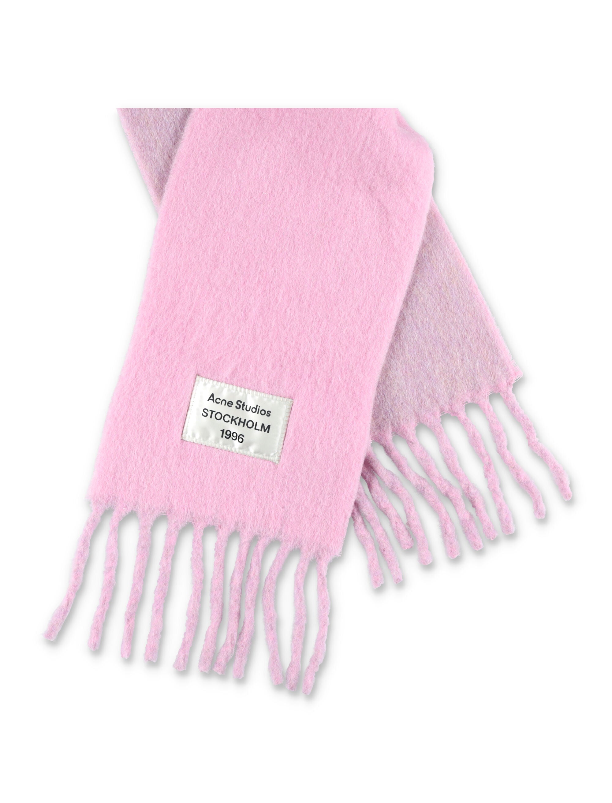 ACNE STUDIOS Wool Scarf with Fringes - 216 cm x 26 cm